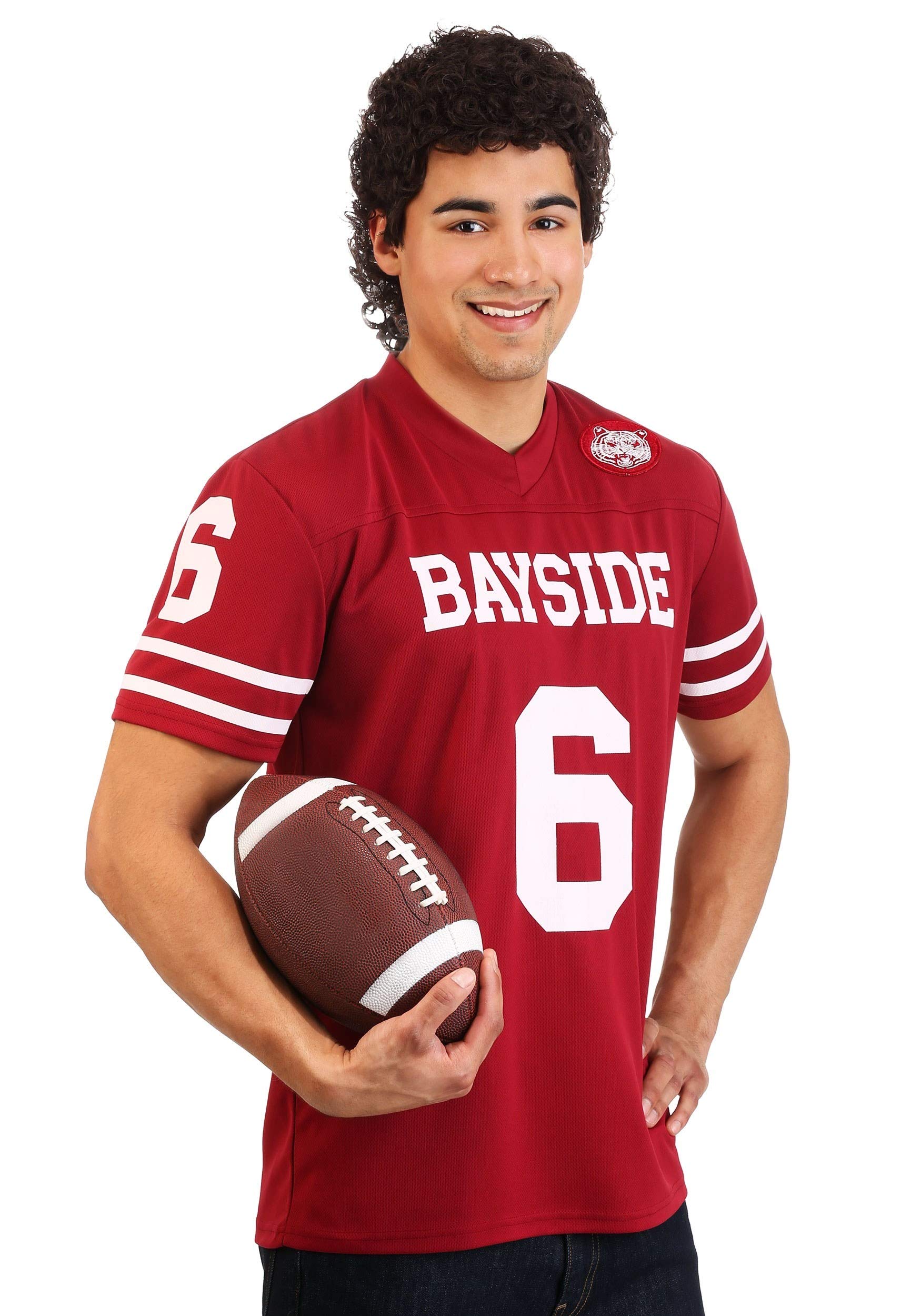 Adult A.C. Slater Saved by the Bell Costume - Jersey & Wig