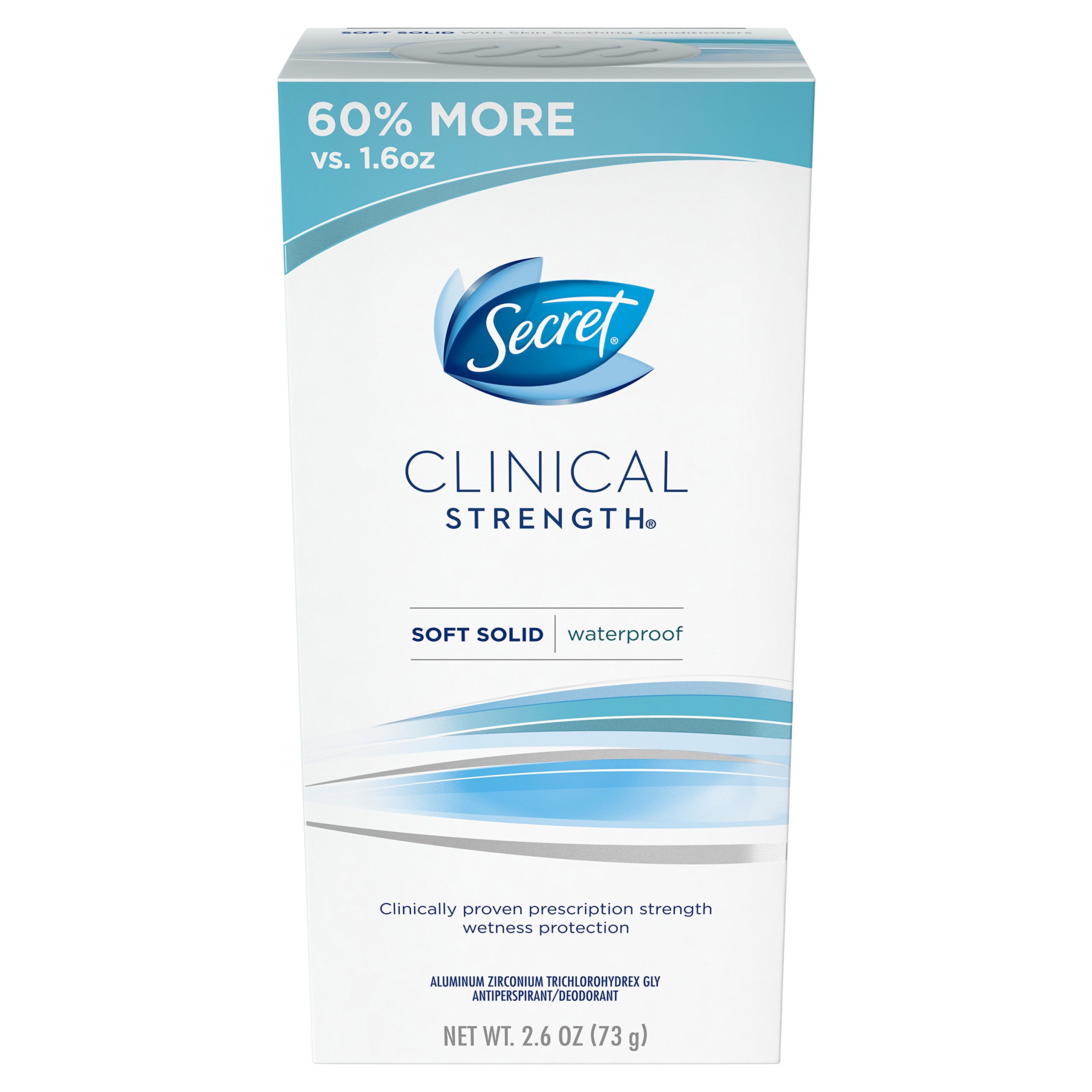 Secret Clinical Strength Soft Solid Antiperspirant and Deodorant for Women, Active Fresh, 2.6 oz