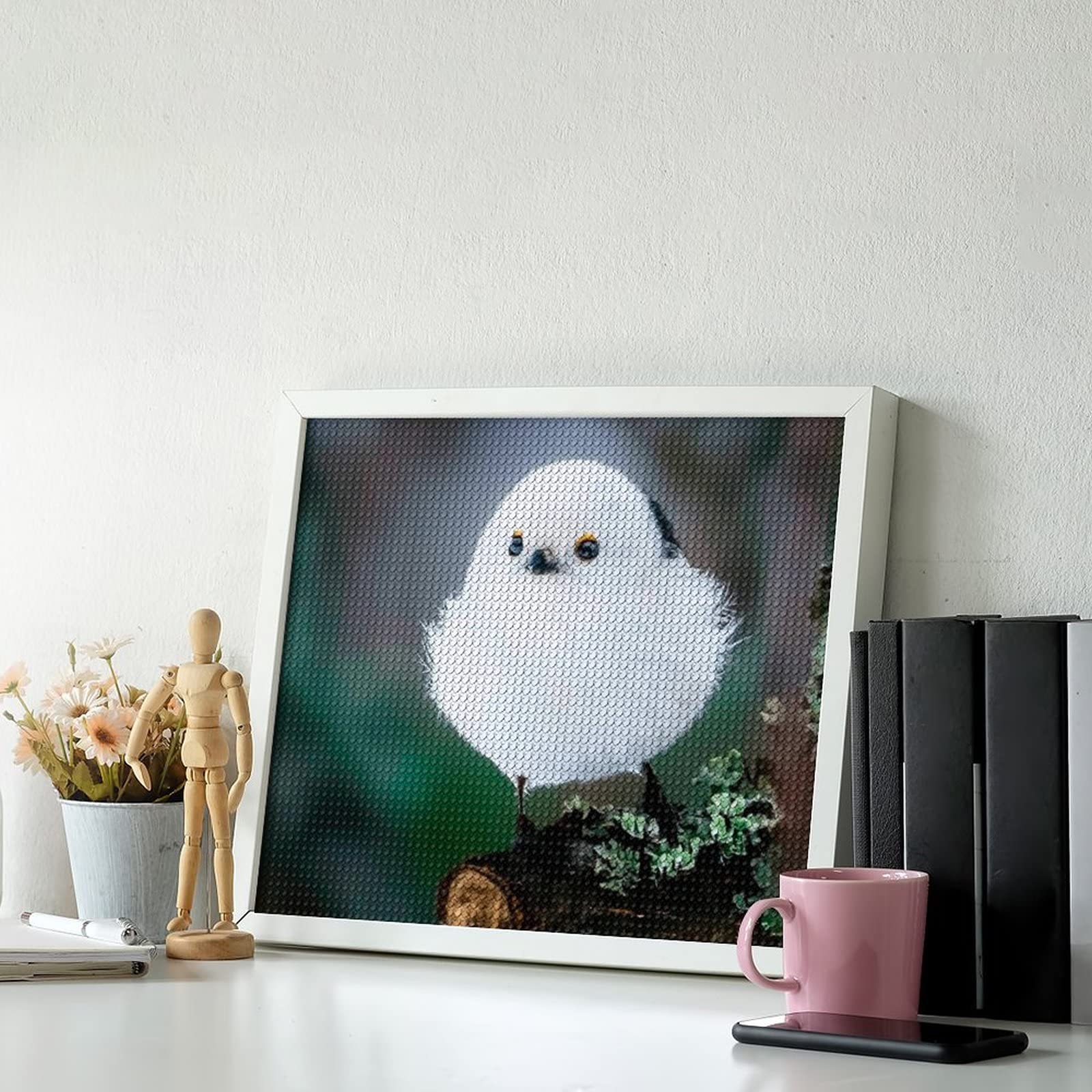 Amazon | ダイヤモンドアート シマエナガ 鳥柄 DIYダイヤモンド絵画