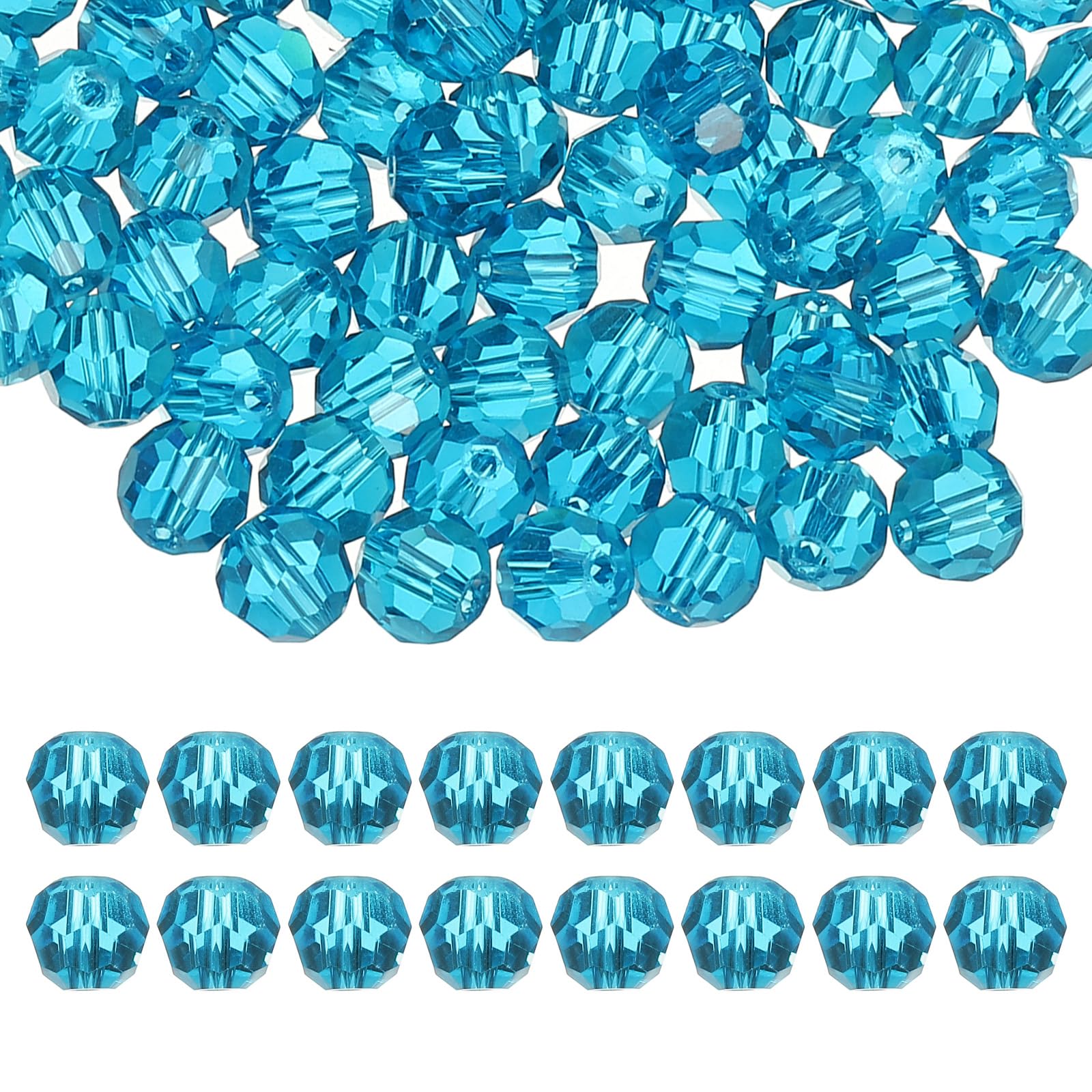 PATIKIL 8mm Round Crystal Beads