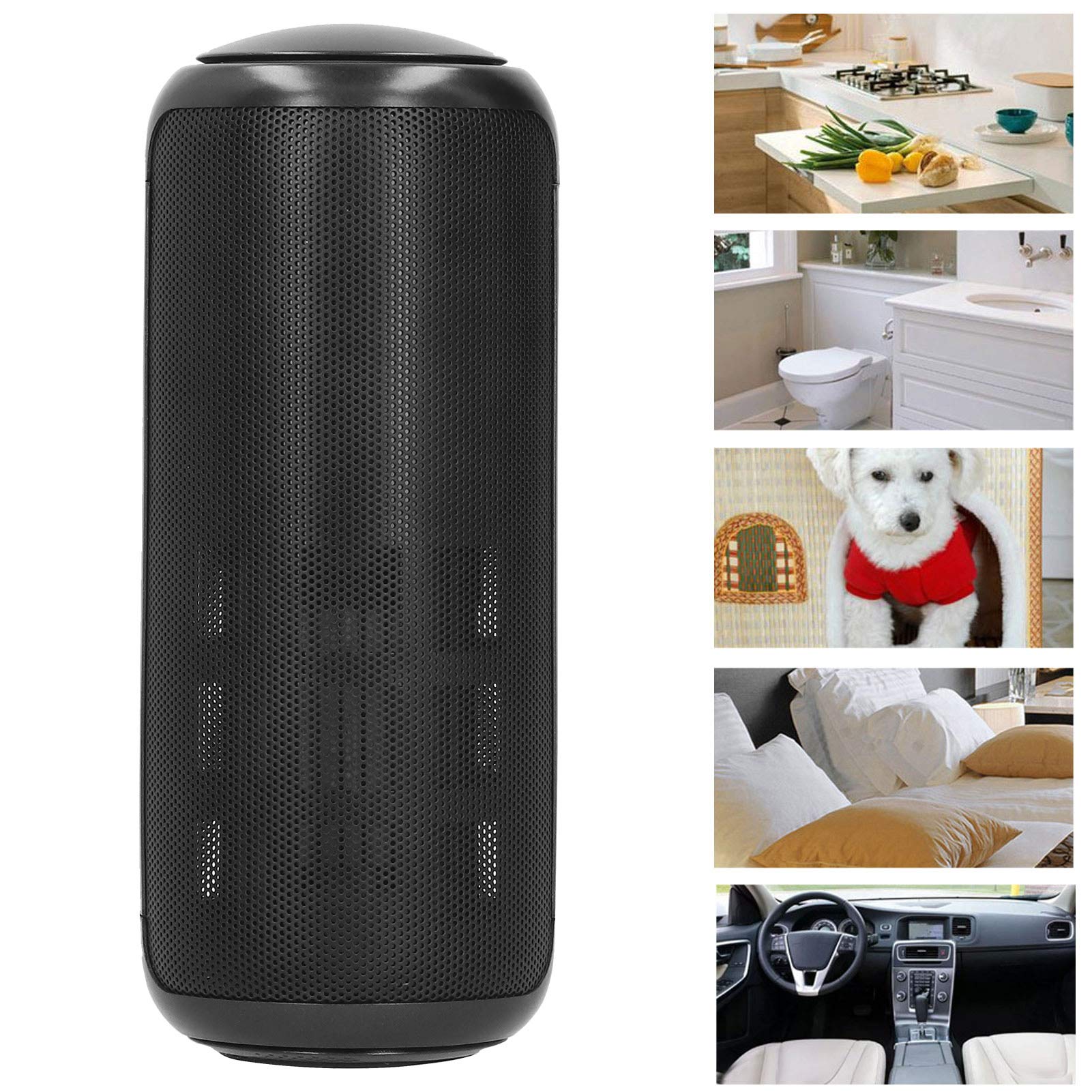 Brrnoo Purificatore D'aria con Controllo Touch, Design del Condotto Verticale con Filtrazione a Circolazione a 360 Gradi, per Auto e Aromaterapia