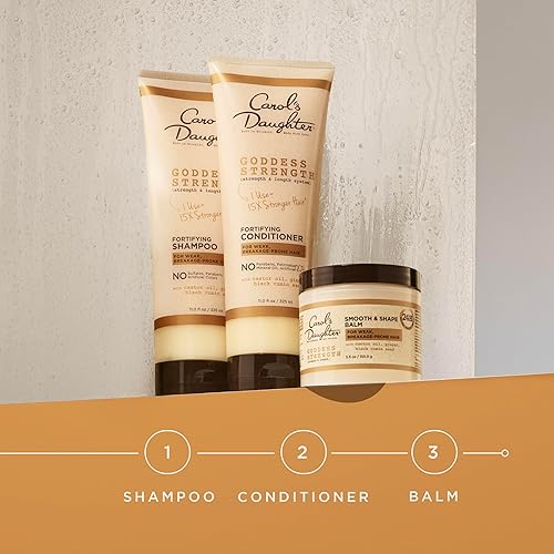 Miniatura 9 de CAROLS DAUGHTER GODDESS STRENGTH - Acondicionador fortificante sin parabenos con aceite de ricino aceite de semillas negras y jengibre para cabello