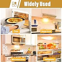 Vista 2 de Light Bulb Fits for Whirlpool Microwave Oven,Compatible with Whirlpool Maytag GE Amana Over The Range Hood Microwave,Dimmable 125V 40W E17