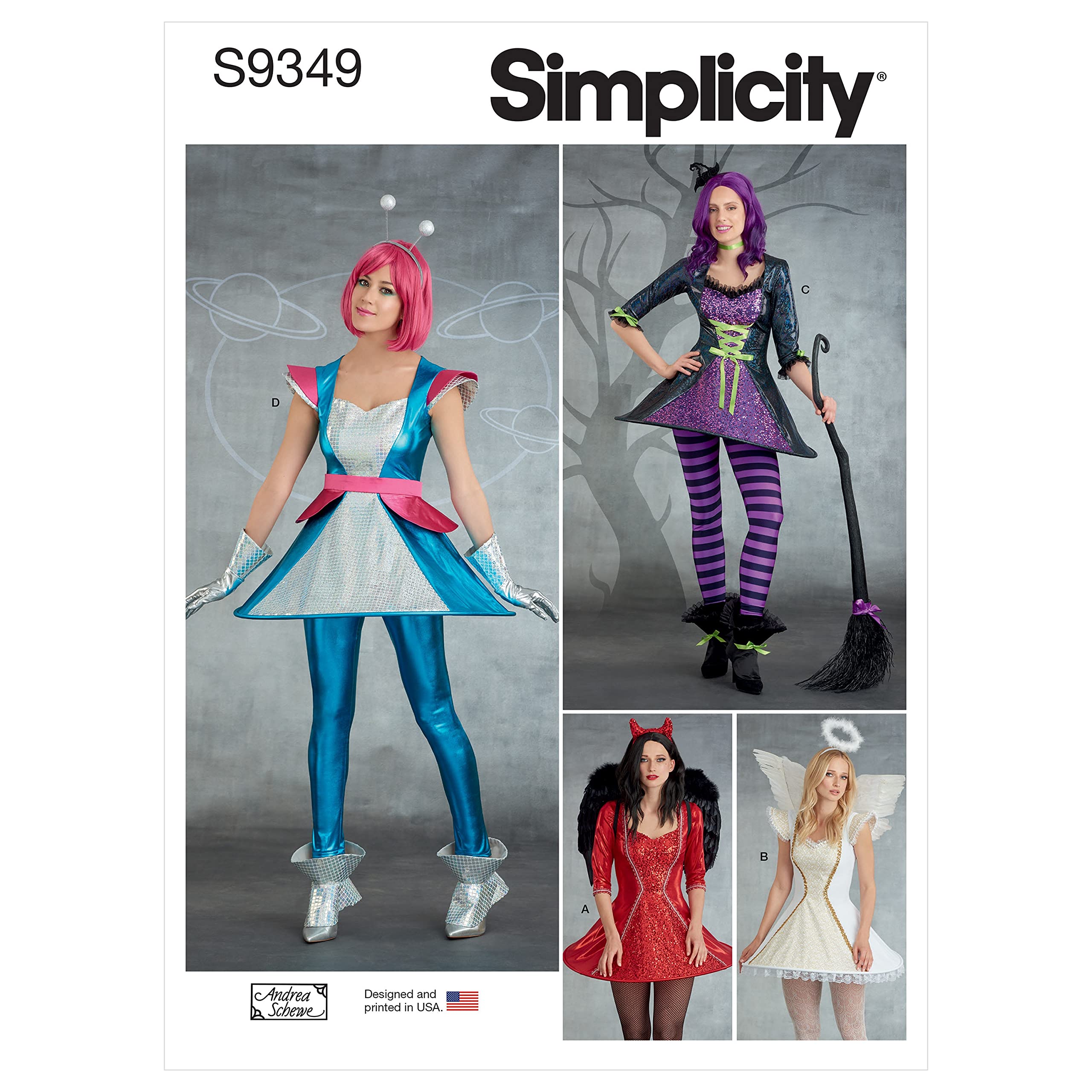 Simplicity Sewing Pattern S9349 Misses' Costumes, 6-8-10-12-14