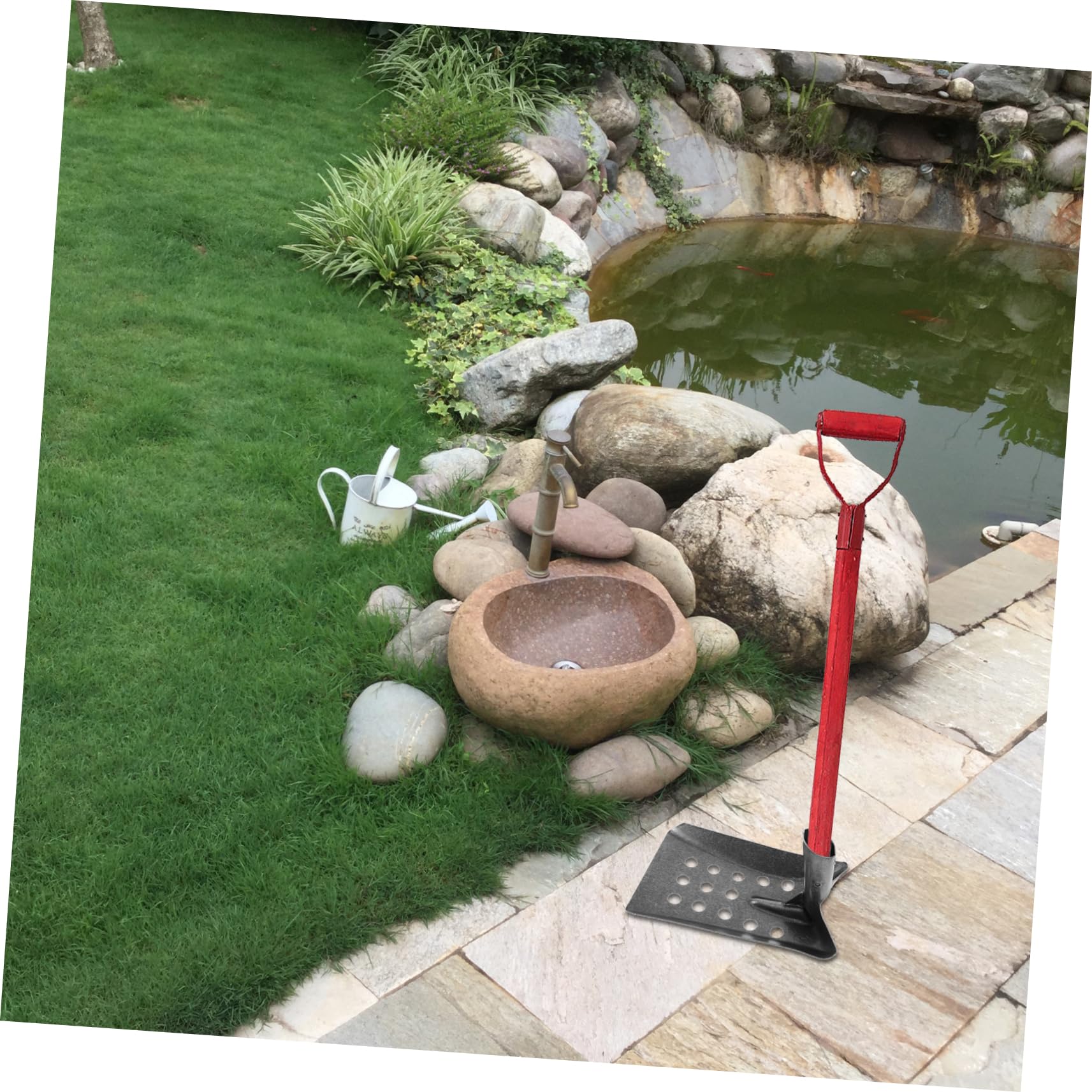 Metallschaufel Mit Sieb Für Abfluss Reinigung 24X15X14Cm Vielseitige Abflussschlammschaufel Für Garten Gräben Und Abwasserkanäle Effiziente Mehrzweck Schlammsiebwerkzeug