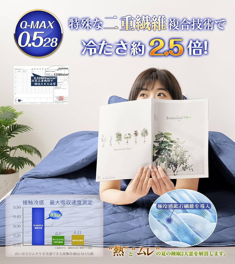 ジンペット 日本製 敷きパッド アクリル 帯電防止 シルキータッチ ブルー Amazon|冷感 敷きパッド シングル 夏【CICA極柔・瞬間冷感