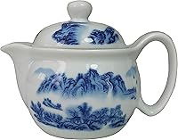 Vista 9 de Tetera 12oz Azul Blanco Inoxidable Filtro Inoxidable Infusor de Alambre para Té Suelto (flores de maceta Riches Honour)