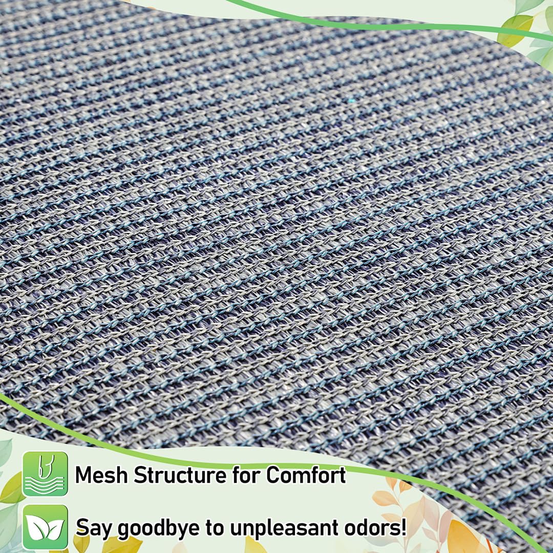 Dywan do przedsionka namiotowego, dywan markizowy, dywan kempingowy, odporny na warunki atmosferyczne, z 13 śledziami i torbą do przenoszenia