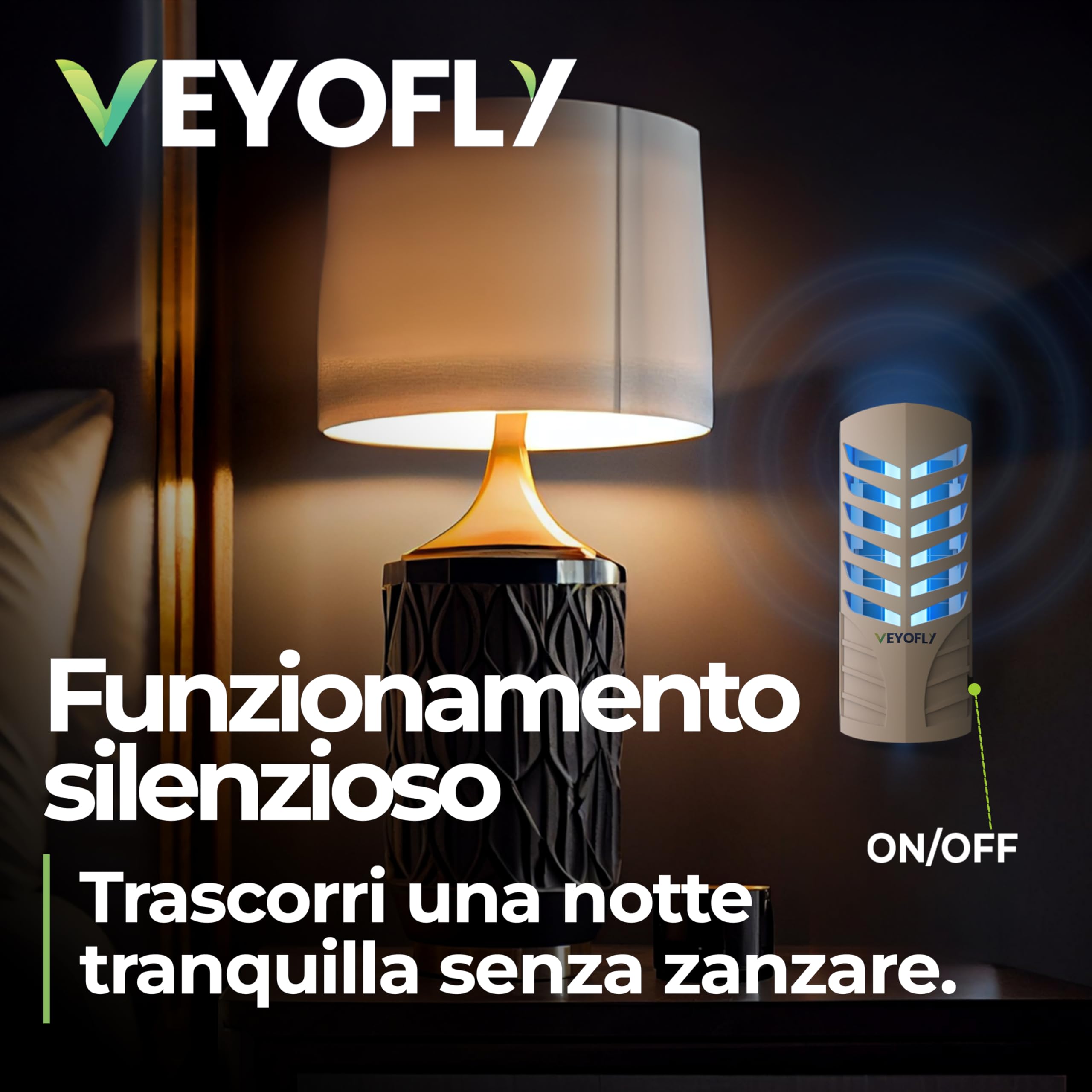 VEYOFLY Fruit Fly Traps for Indoors, Fly Trap Indoor, (1 Device + 3 Refills) Fly Catcher Indoor, Gnat Traps for House Indoor, Fly Trap, Safer Plug in Light Flying Insect Trap, Bug Killer