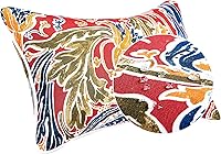 Vista 4 de JMGBird Juego de 2 almohadas lumbares para exteriores con relleno de algodón PP para muebles de patio, almohadas decorativas de 12 x 20 pulgadas