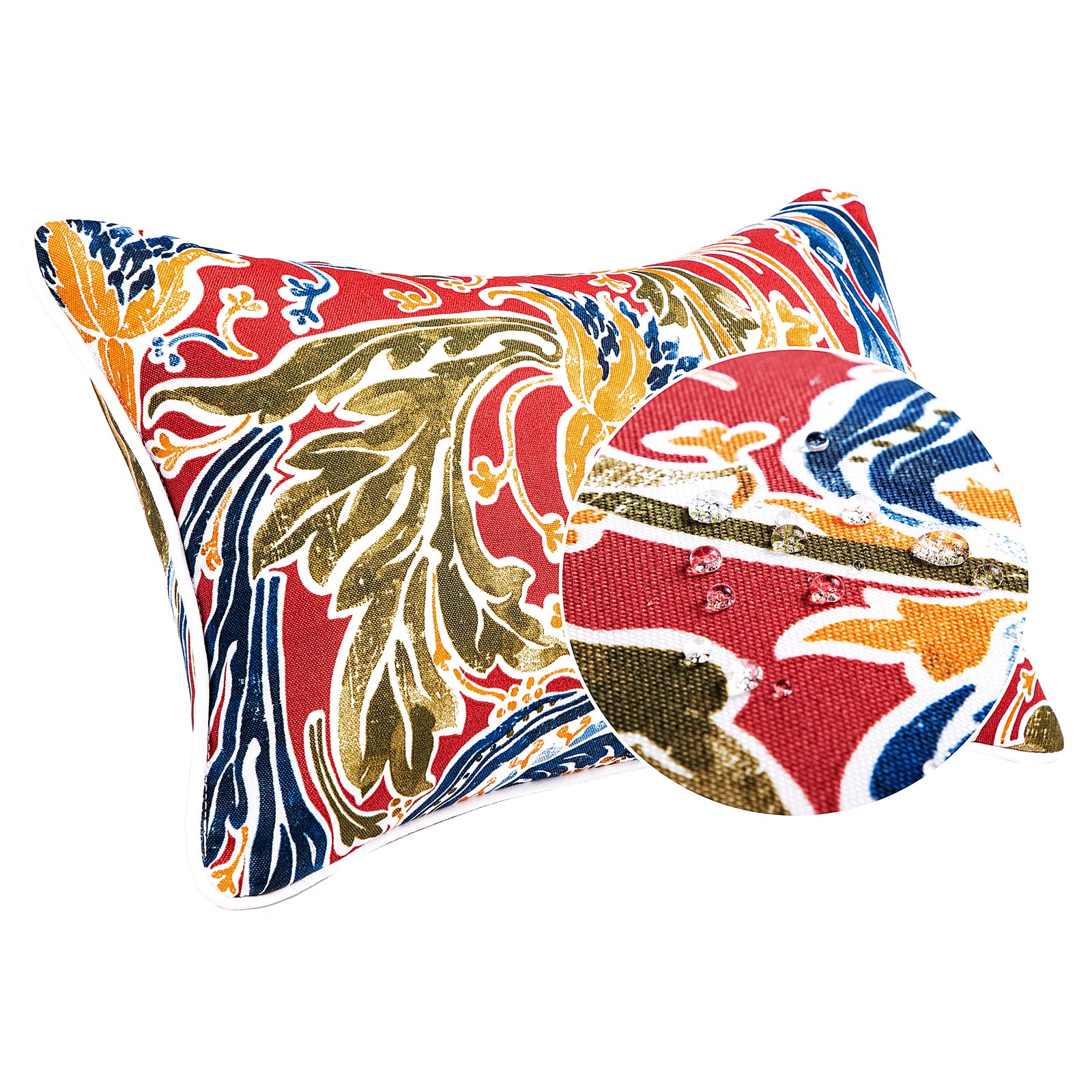 Red Outdoor Pillows - Colorful & Weather-Resistant -4 Red Outdoor Pillows - Colorful & Weather-Resistant -4