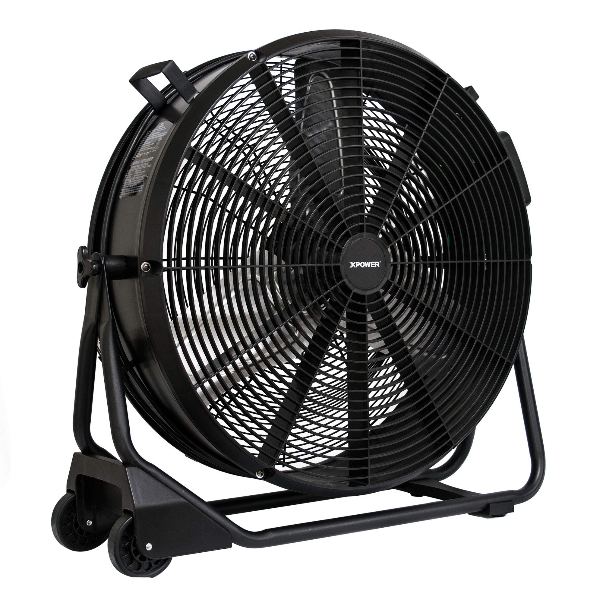 XPOWER FD-650DC Energy Saving Brushless DC Motor 24” Drum Fan for – Warehouses, Workshops, Garages, Gyms, Barns, Restaurants, Auto shops