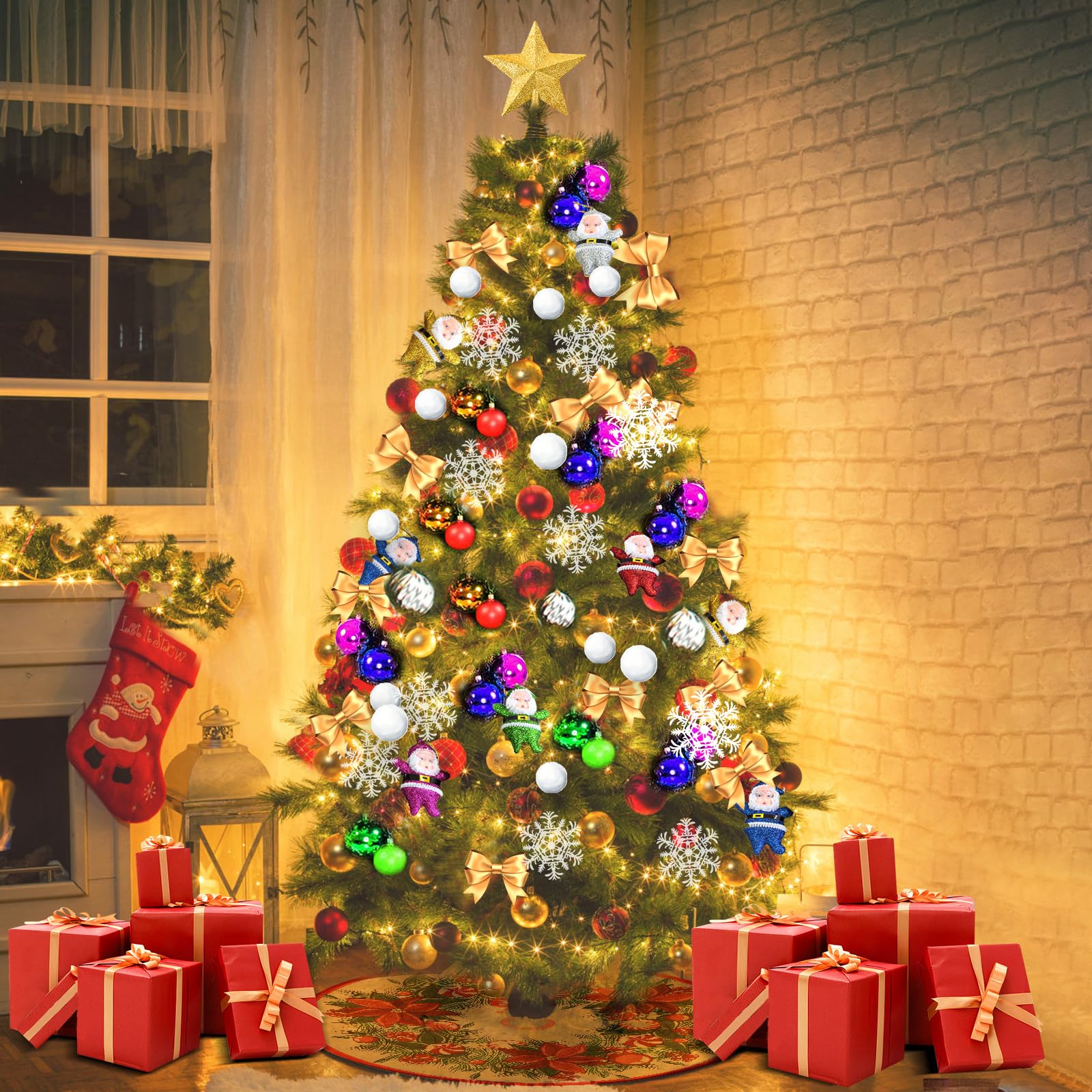 Amazon.com: 6ft Premium Artificial Christmas Tree with 54