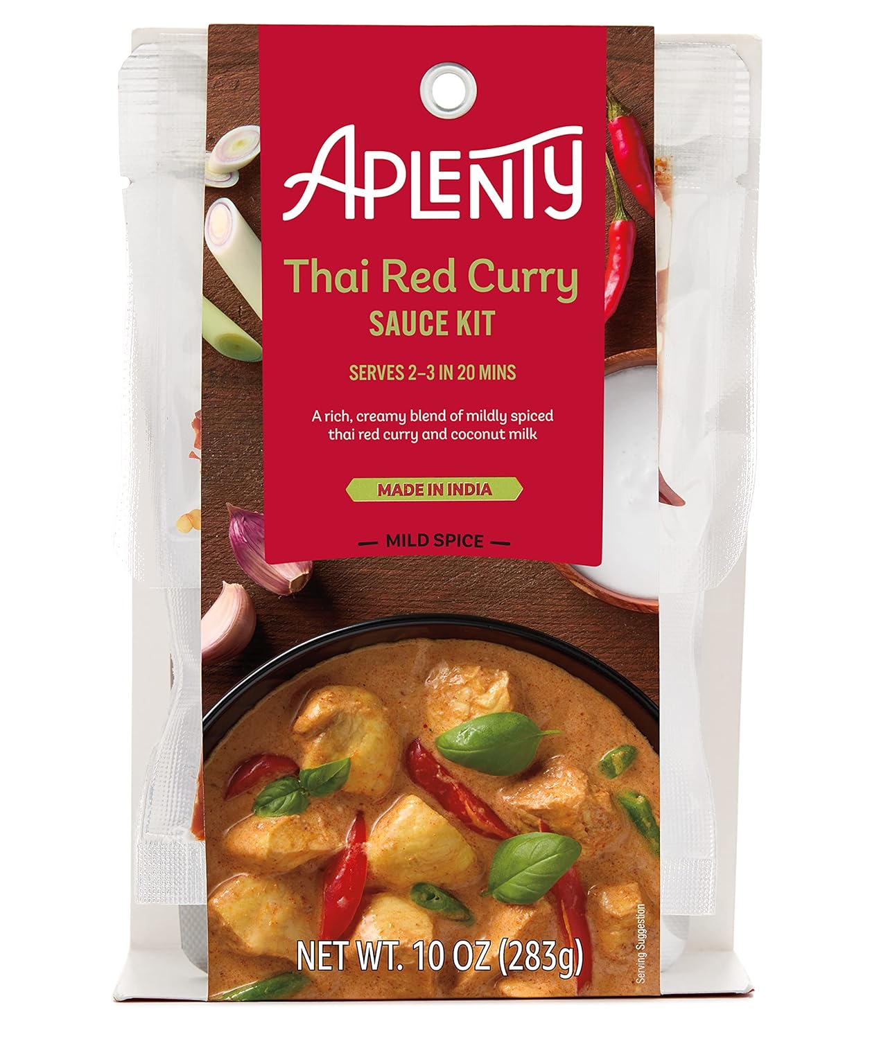 Amazon Brand, Aplenty Thai Red Curry Sauce Kit, 10 Oz