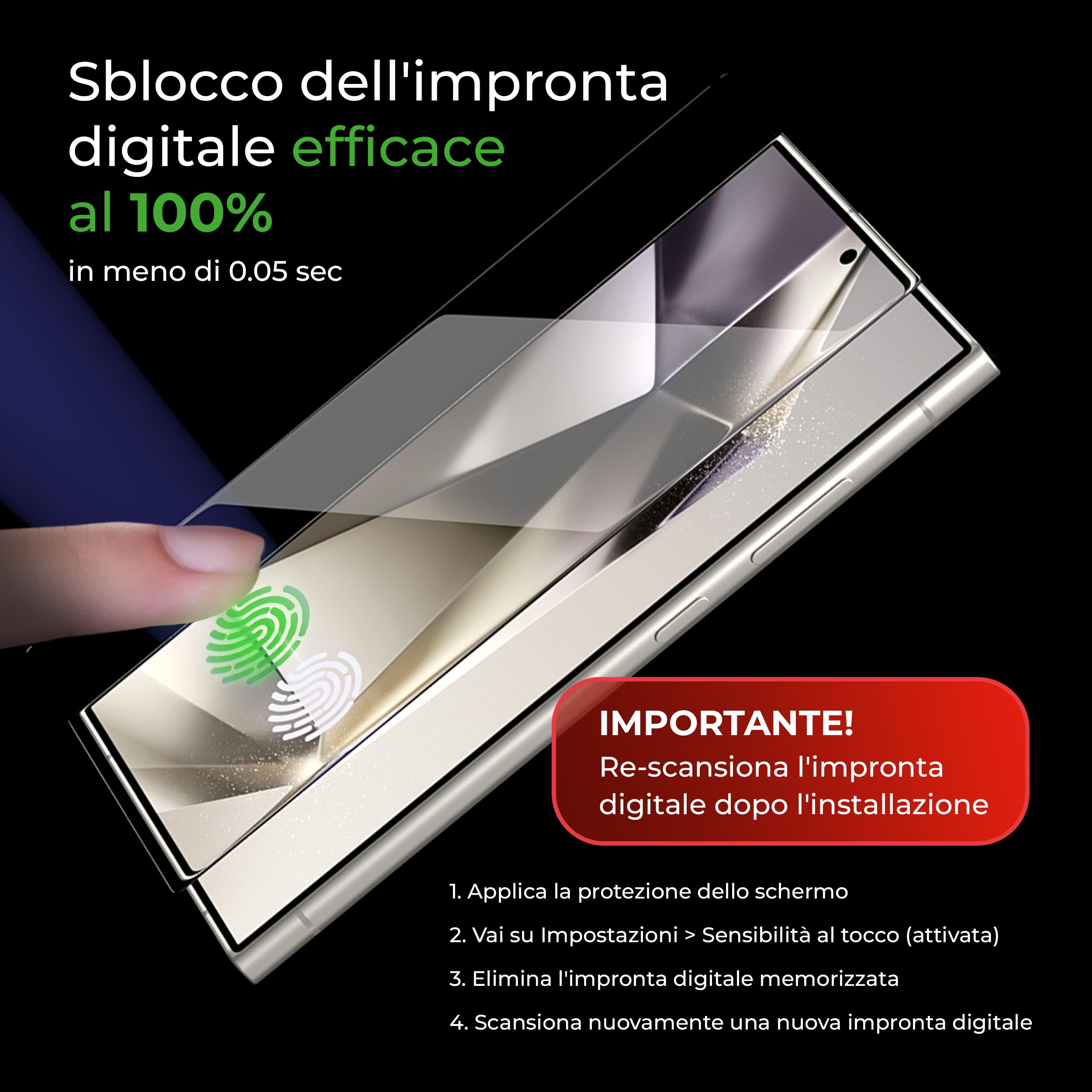 Deppa Privacy Pellicola Protettiva per Samsung Galaxy S25 Ultra (6.9") – Anti Spia Vetro Temperato, Ultra Resistente, Copertura Totale, Anti-Graffio, 2 Pezzi