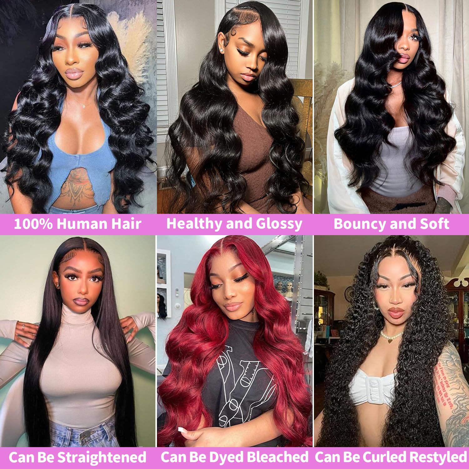 Human Hair Extensions 12 14 16 Inch Body Wave 100% Virgin Brazilian 10A Brazilian Virgin Human Hair 4 Bundles Body Wave - 20 18  main image 4