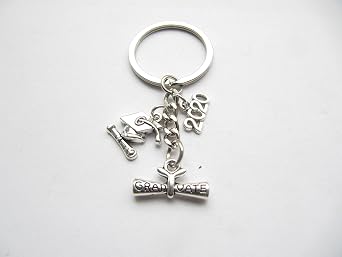 Keychain Handmade Keyring,graduate diploma graduation cap 2018 2019 2020, Personalized