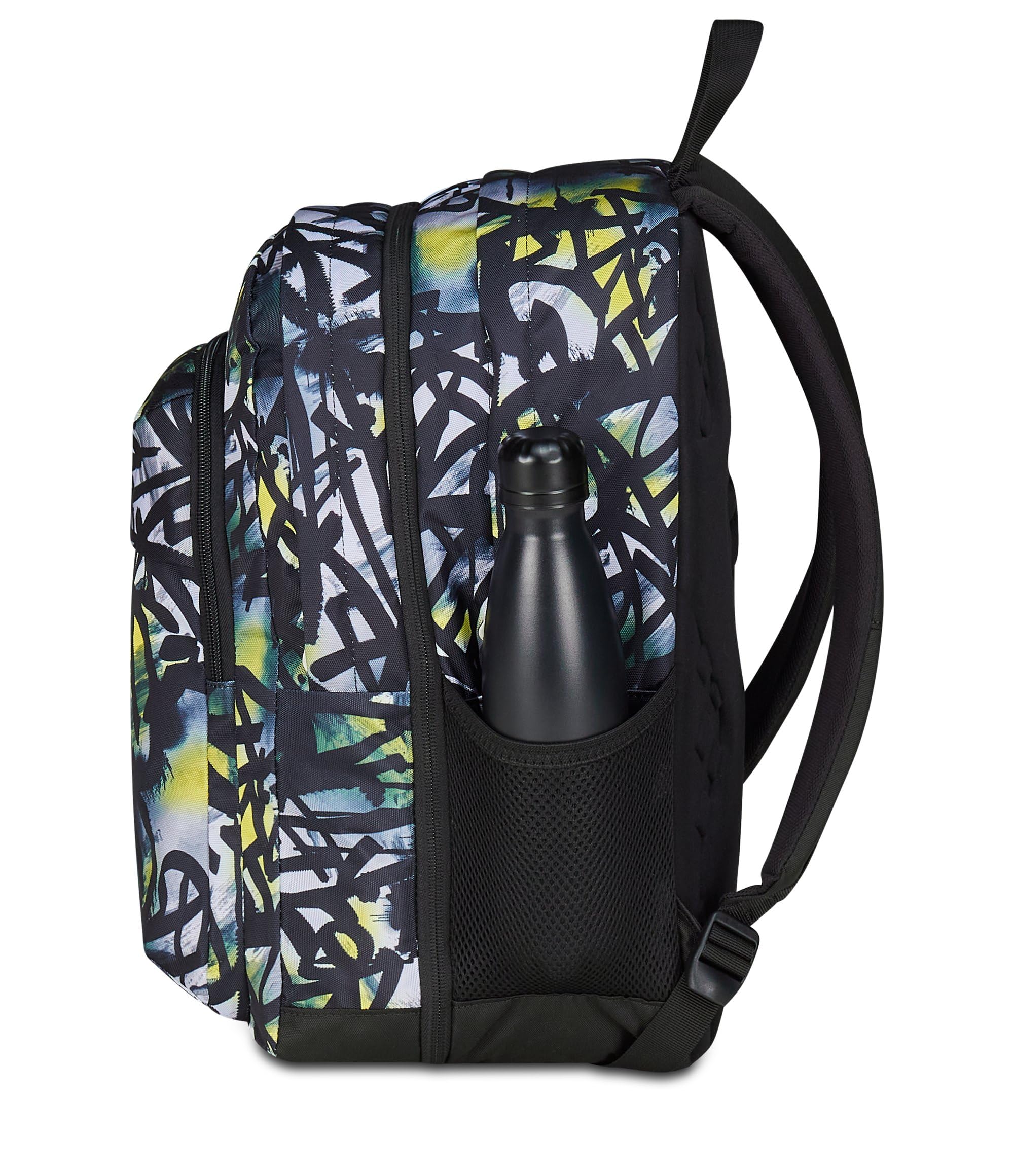 Seven Zaino Scuola Pro XXL Detach con Cuffie Wireless, Grigio, Tasca Interna Porta PC e Tasca Laterale per Borraccia, 33 L, Scuola Media e Superiore, Zaino Ragazzo