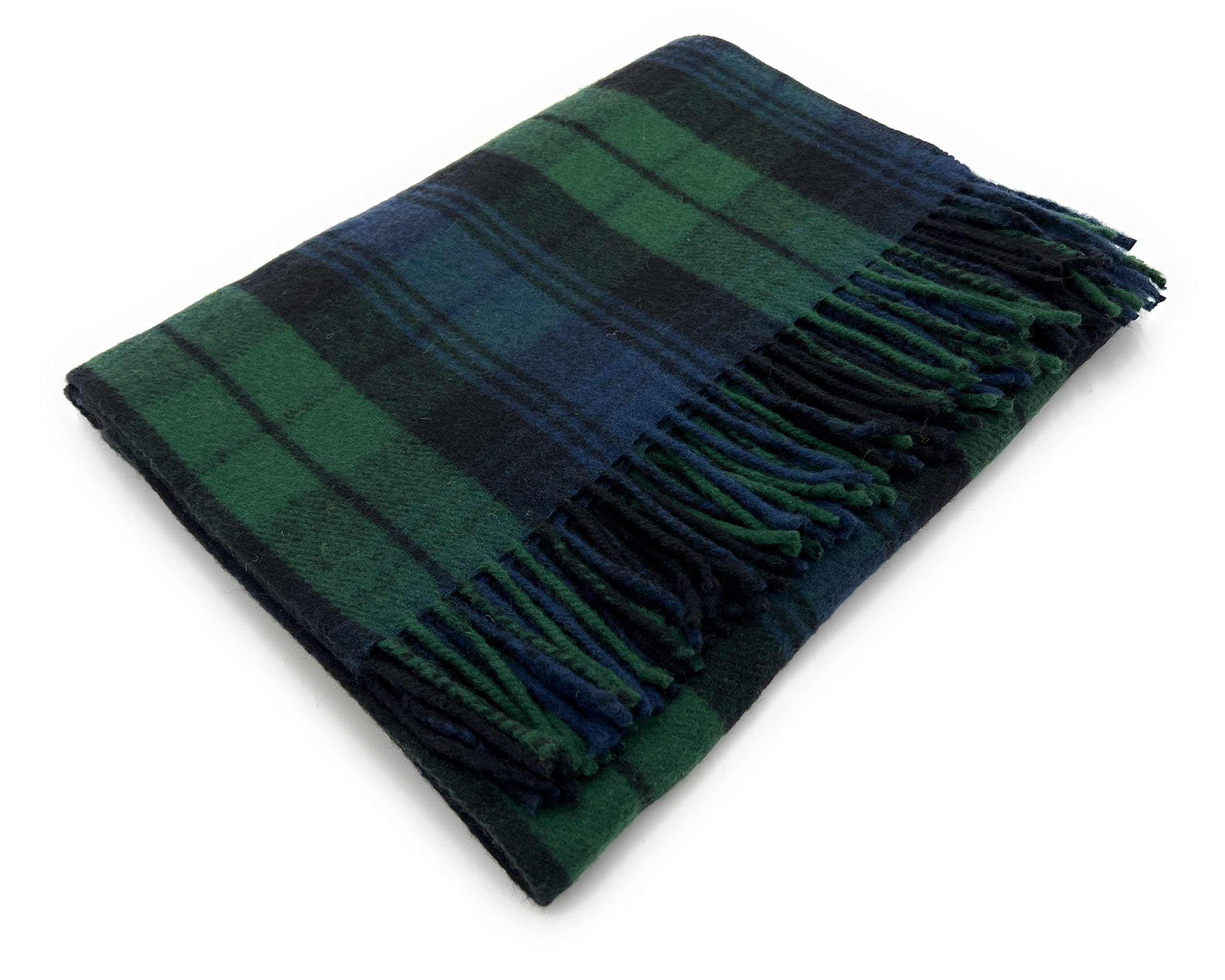 Tartan Tweeds Black Watch Tartan Knee Travel Rug Blanket Wool (Black Watch)