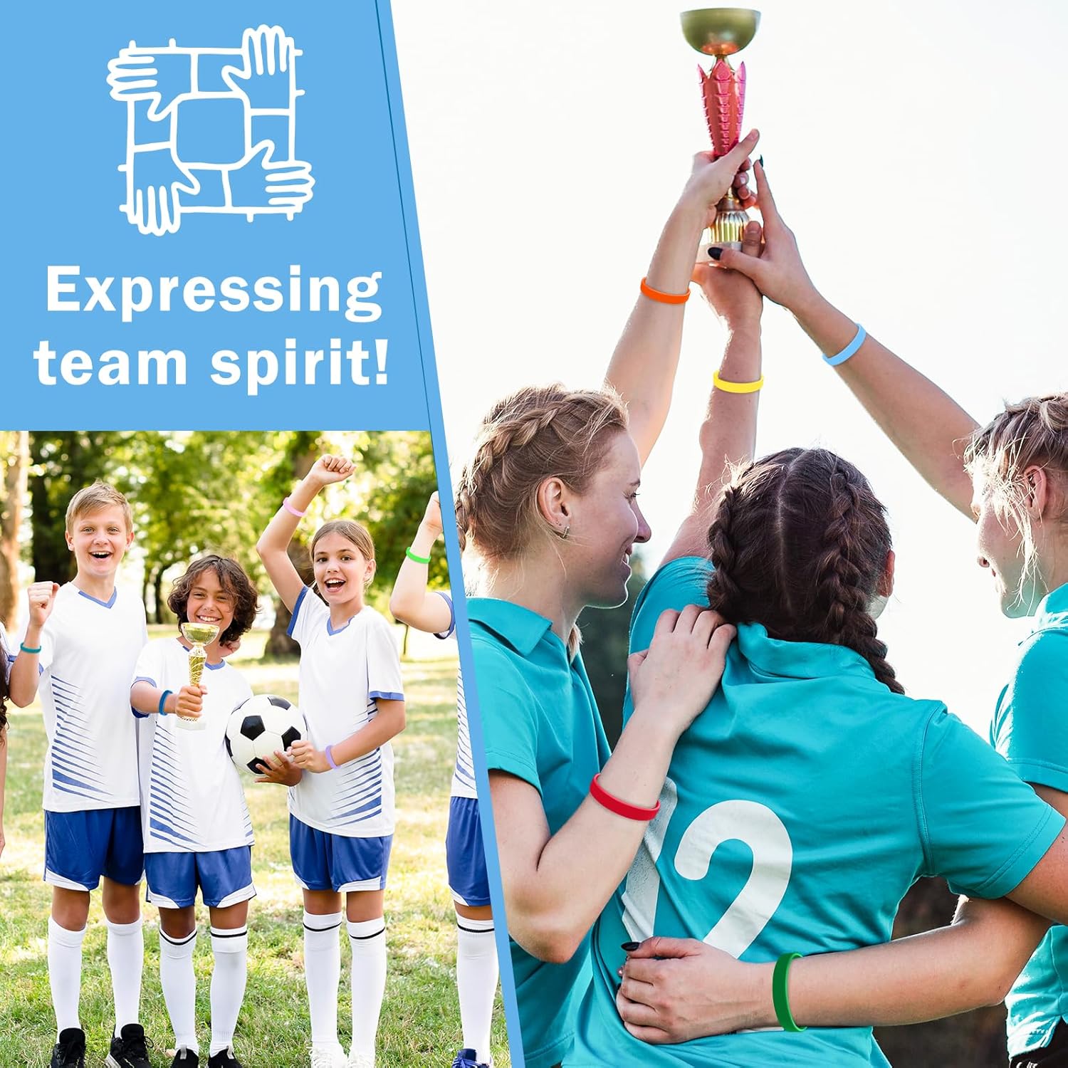 20 Pieces Rubber Bracelets Solid Color Silicone Wristbands Colored Rubber Stretch Bracelets for Women Men Teen Gifts - Image 5