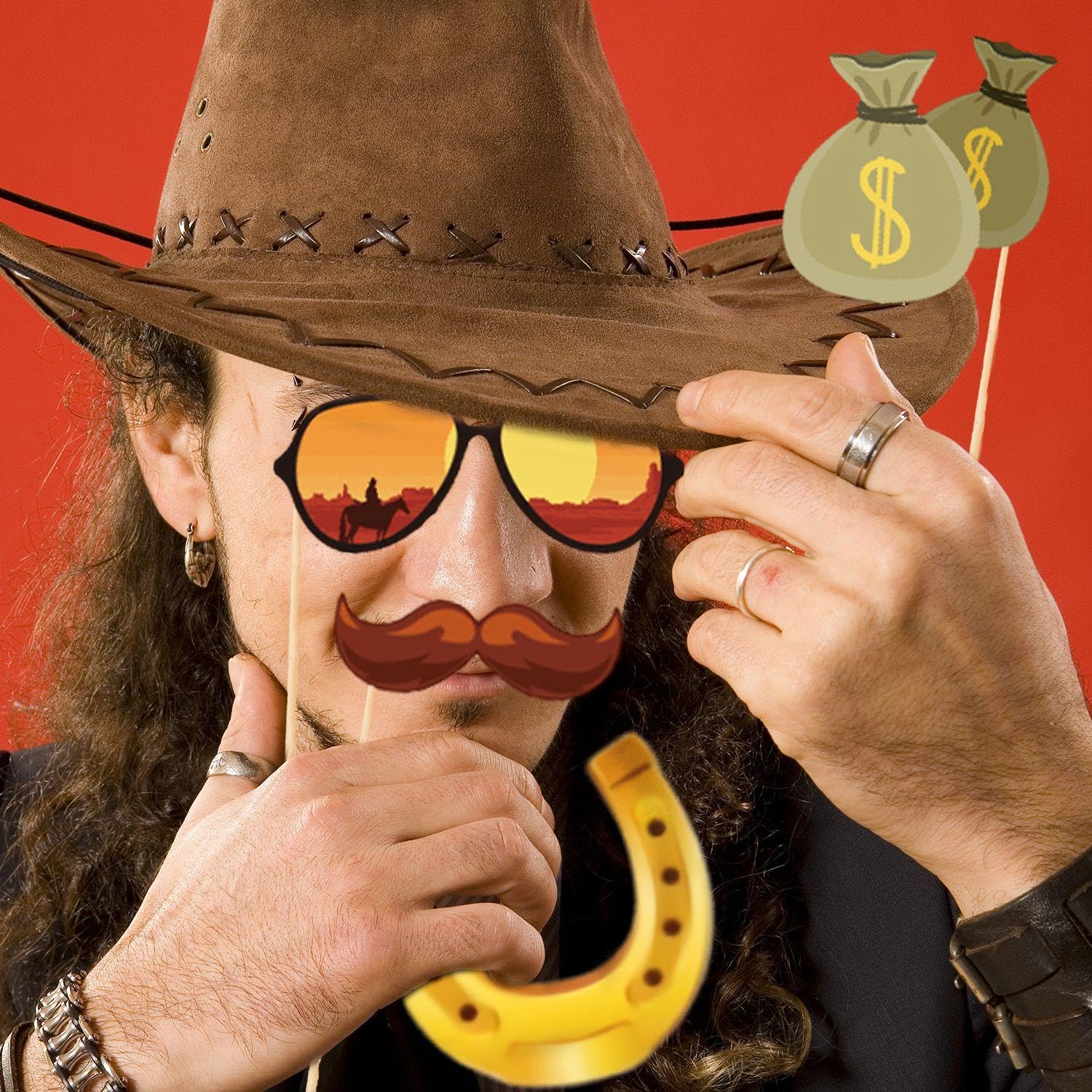 25 Accessori Per Foto A Tema Cowboy - Props Per Feste E Compleanni - Foto 7