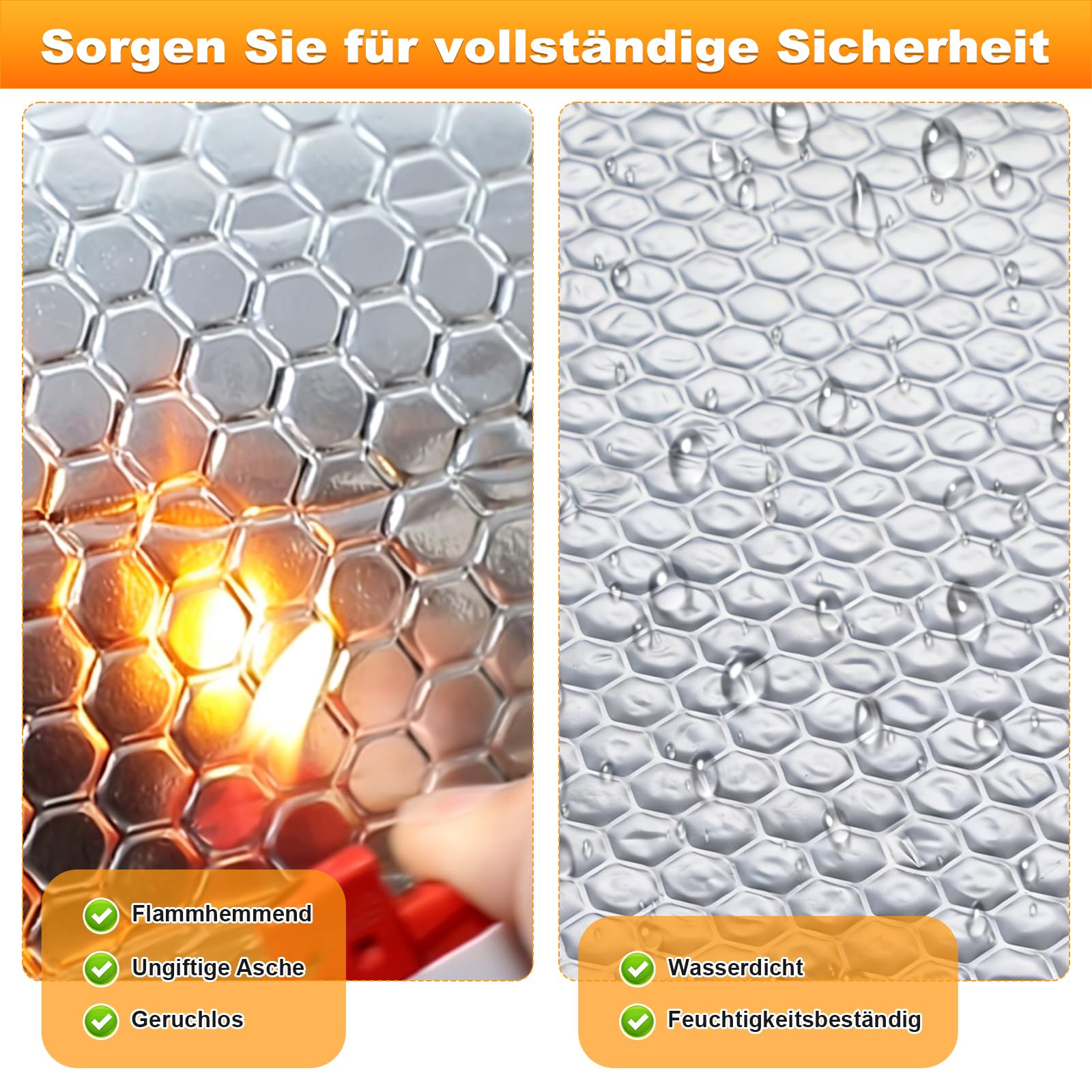 Selbstklebende Alubutyl Dämmmatte für Auto Schalldämmung – 40 cm x 5 Meter Anti-Dröhn Matte zur Geräusch- und Wärmedämmung in Fahrzeugen