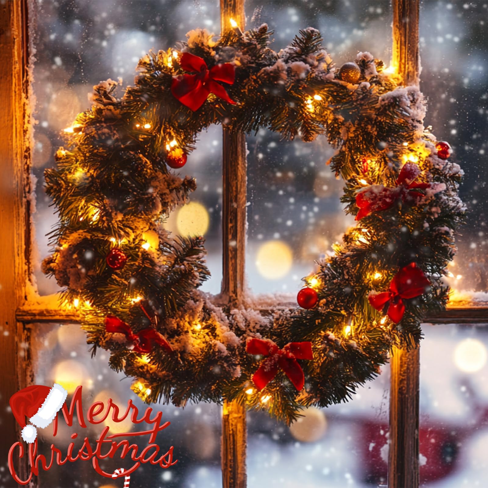 CCILAND Paquete de 6 tiras de luces de Navidad que funcionan con pilas, 5 m, 50 luces LED, cable verde oscuro con temporizador automático, dormitorio, árbol de Navidad, patio, decoración de festivales