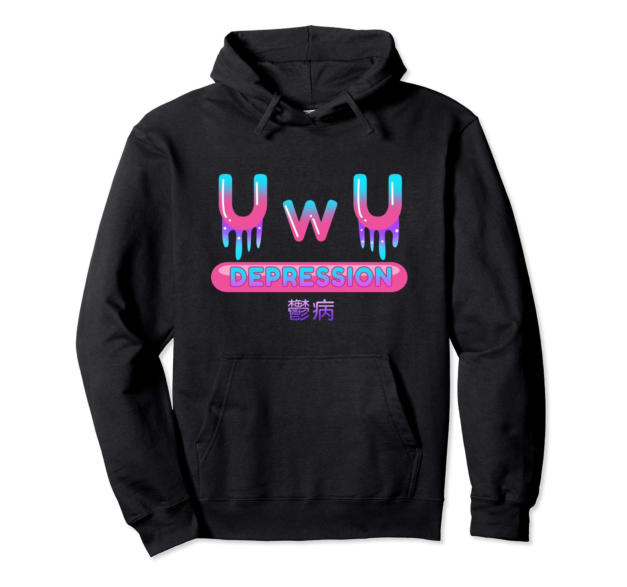 Edgy Alt Aesthetic Anime Merch Egirl Eboy ClothesYami Kawaii OwO UwU Pastel Goth Harajuku Indie Aesthetic Sad Pullover Hoodie