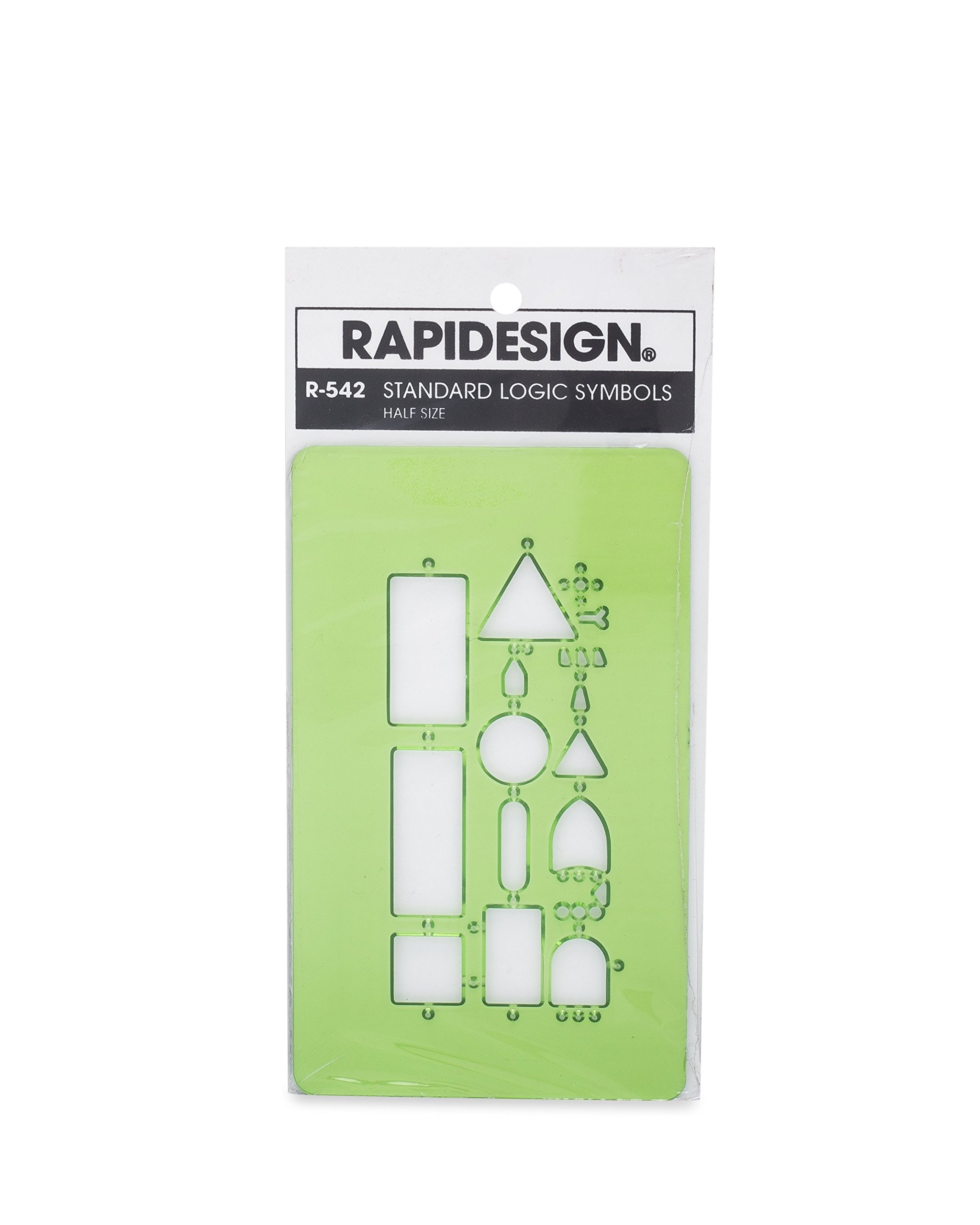 Rapidesign Standard Logic Symbol Template, 1/2 Inch Size Symbols, 1 Each (R542)