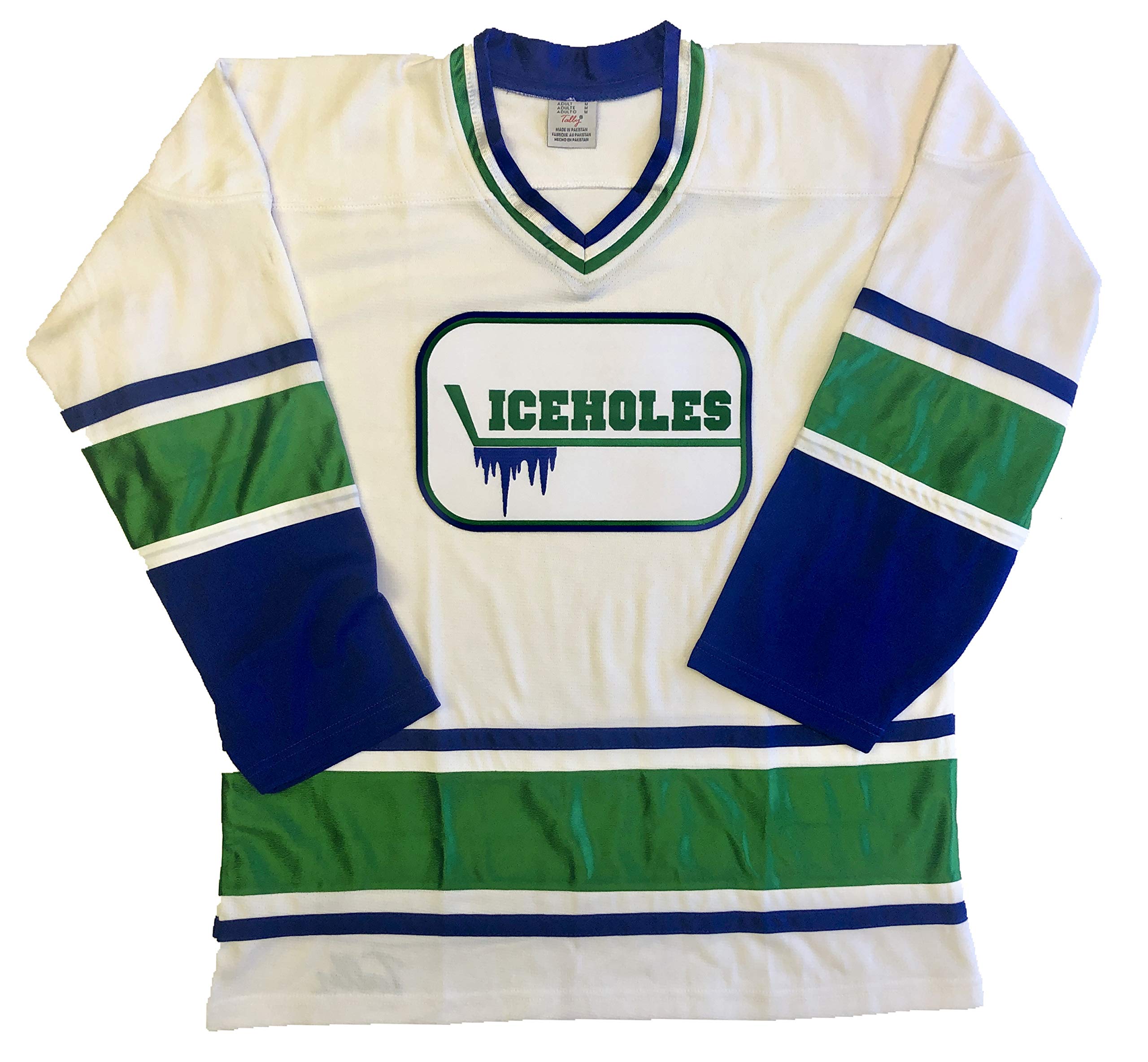 IceHoles Hockey Jerseys - We are Ready to Customize with Your Name and Number (White, Adult Large)