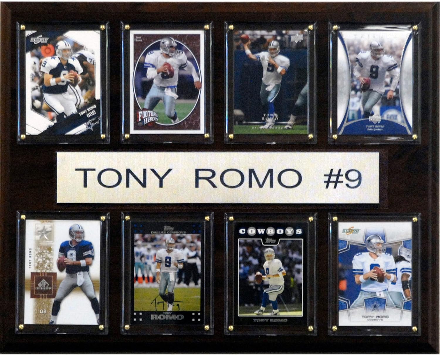 C&I Collectibles Tony ROMO Dallas Cowboys 12'' x 15'' Plaque