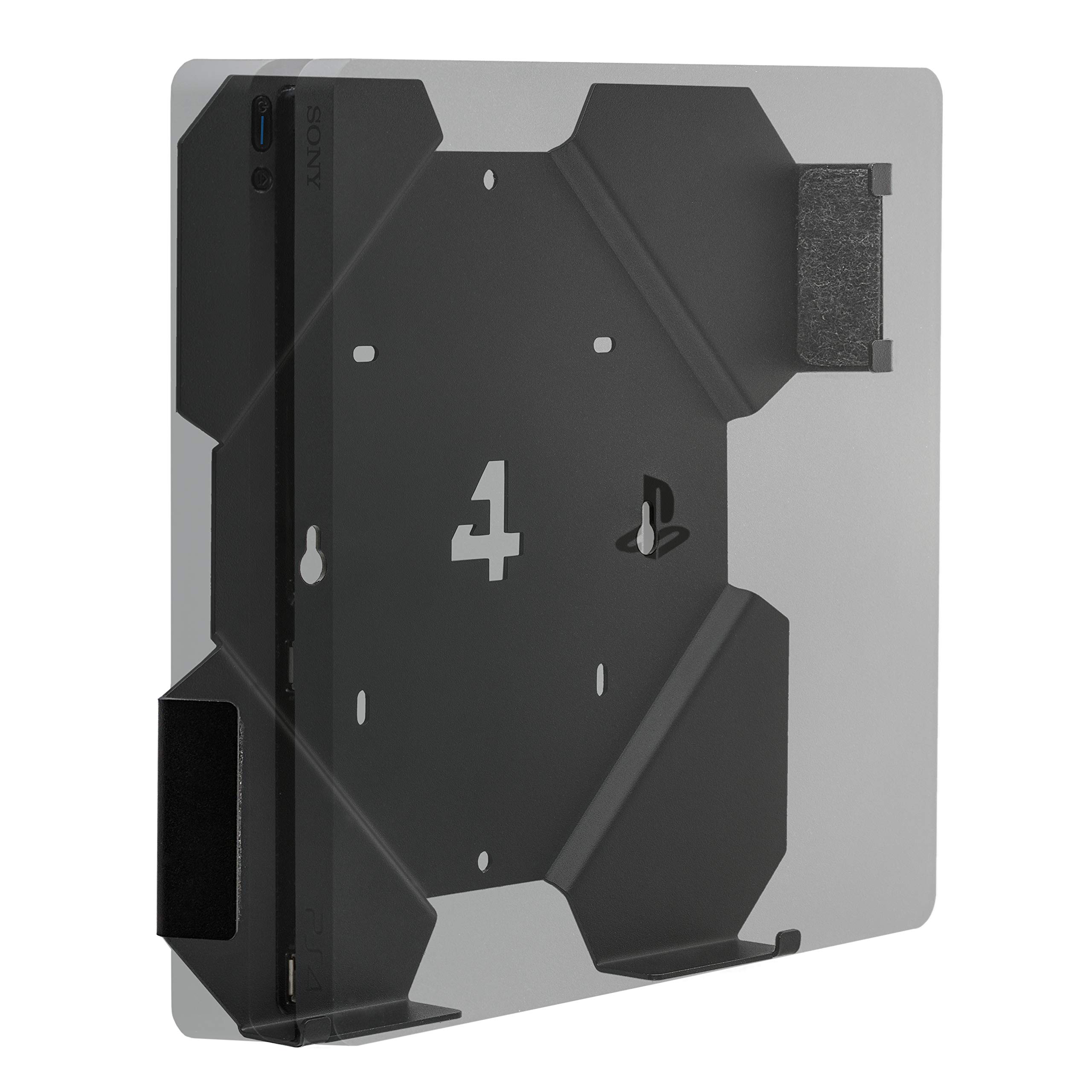 4mount Wall Mount Soporte de Pared para Playstation 4 Slim Paquete Negro