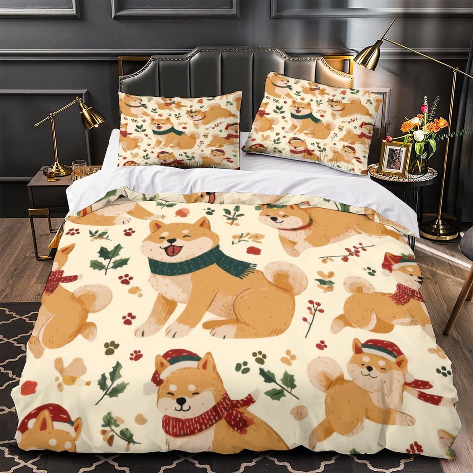 Parure de lit imprimé en 3D algues housse couette 260x220cm