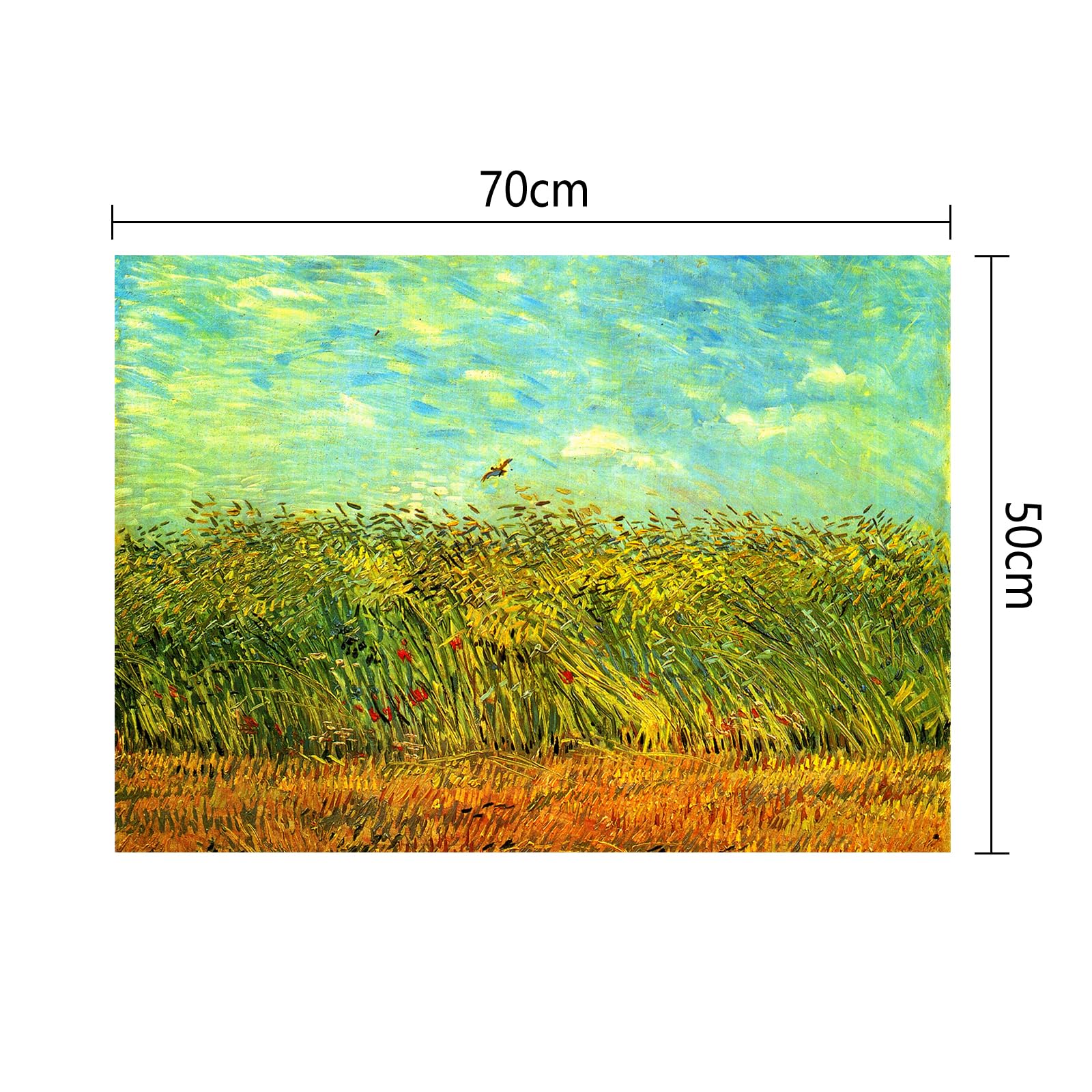 Amazon | CHengQiSM 1000ピース ジグソーパズル ゴッホ Wheatfields