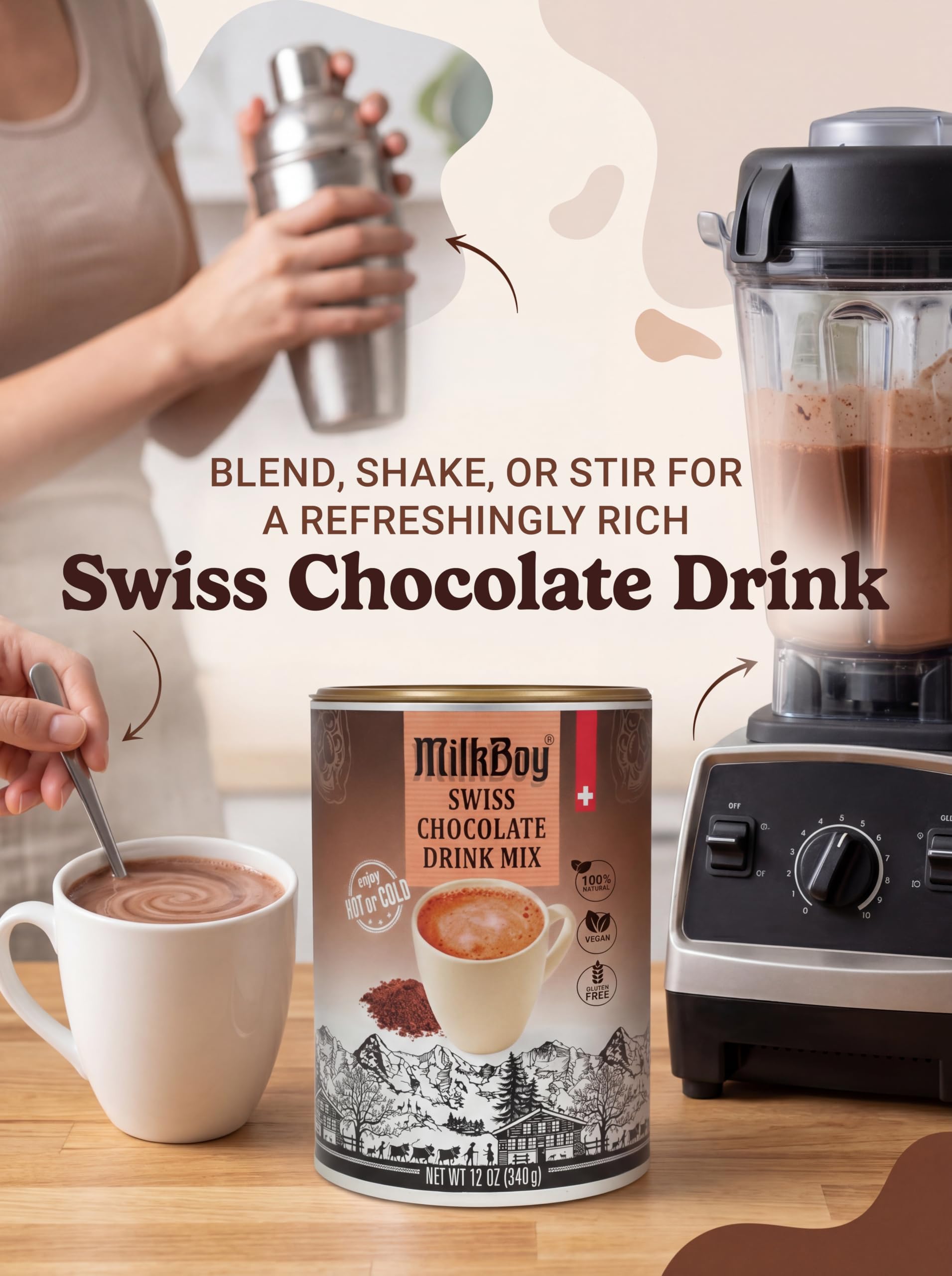 Milkboy Swiss Chocolates MilkBoy Gourmet Hot Chocolate Mix - Swiss
