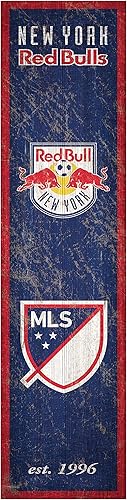 Fan Creations MLS New York Red Bulls - Cartel unisex de New York Redbulls Heritage de 6 x 24 pulgadas, equipo, 6 x 24 pulgadas