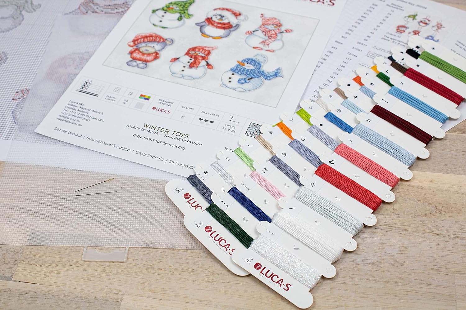 Luca-S Toys Cross Stitch Kits - Winter Toys JK034