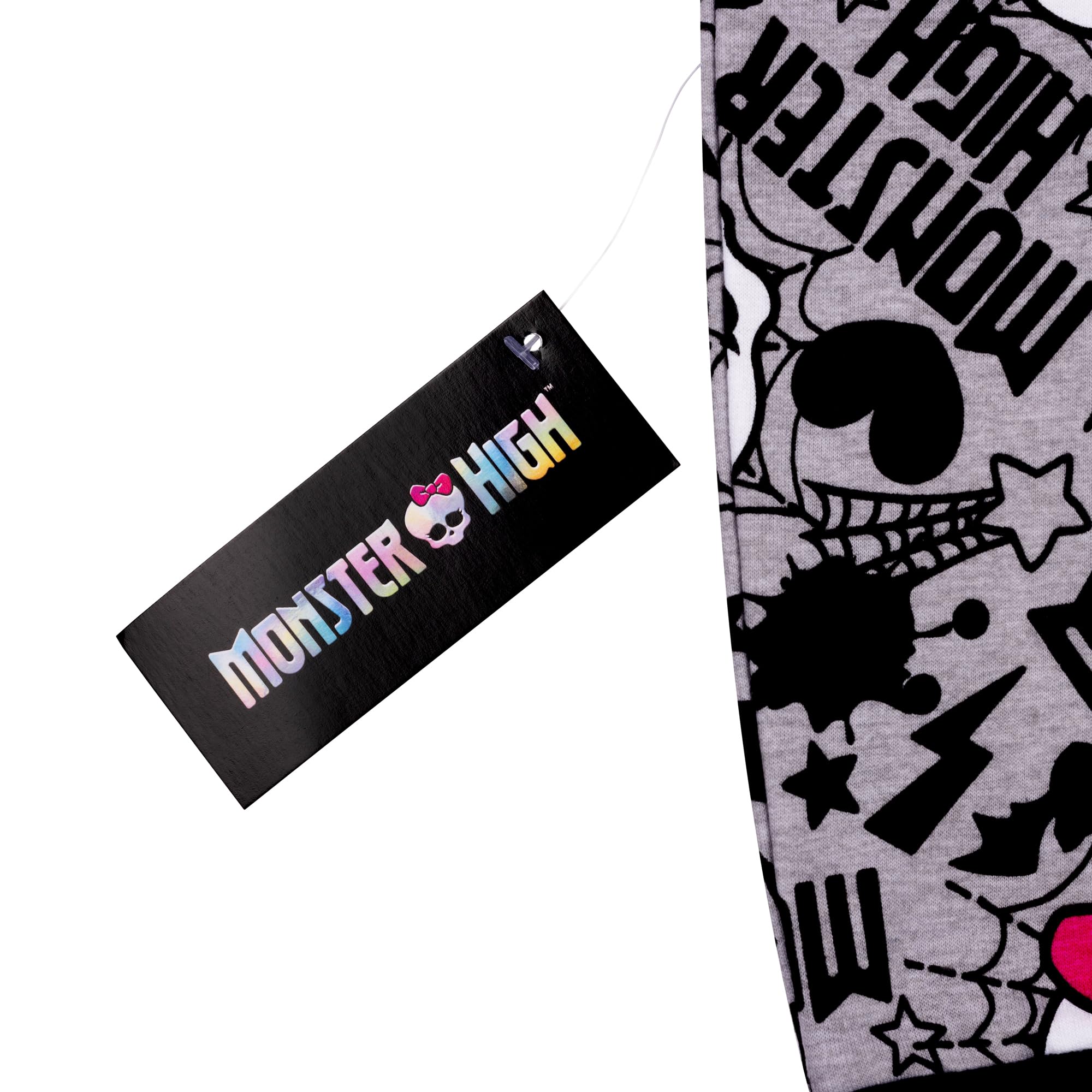 Monster High - Sudadera con capucha para niñas, color gris