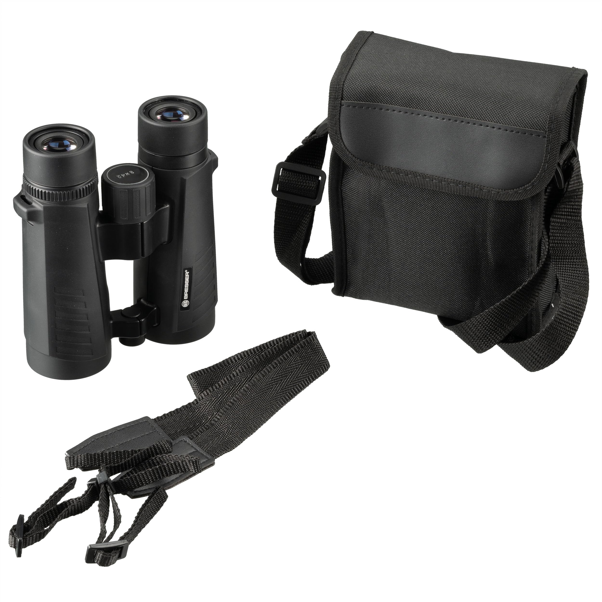 Bresser Fernglas 8x42 Tobermory – Allround-Fernglas, Vogelbeobachtung, Reisen, Sportevents, 105 m Sehfeld, 42 mm Objektiv, Brillenträger