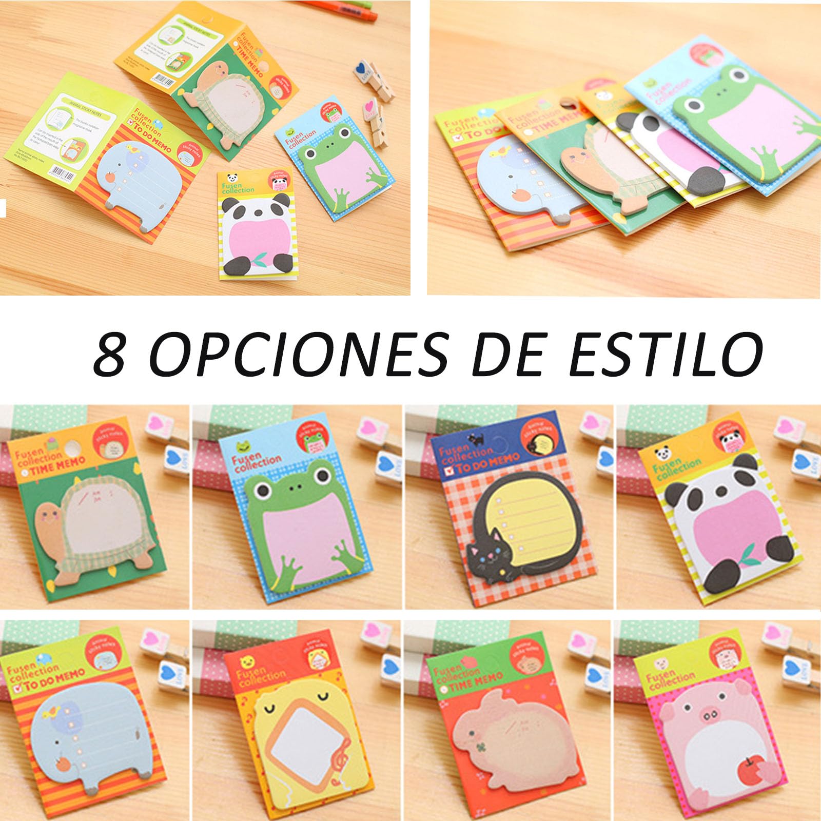 32 Pieces (640 Sheets) Animal Sticky Notes - Image 3