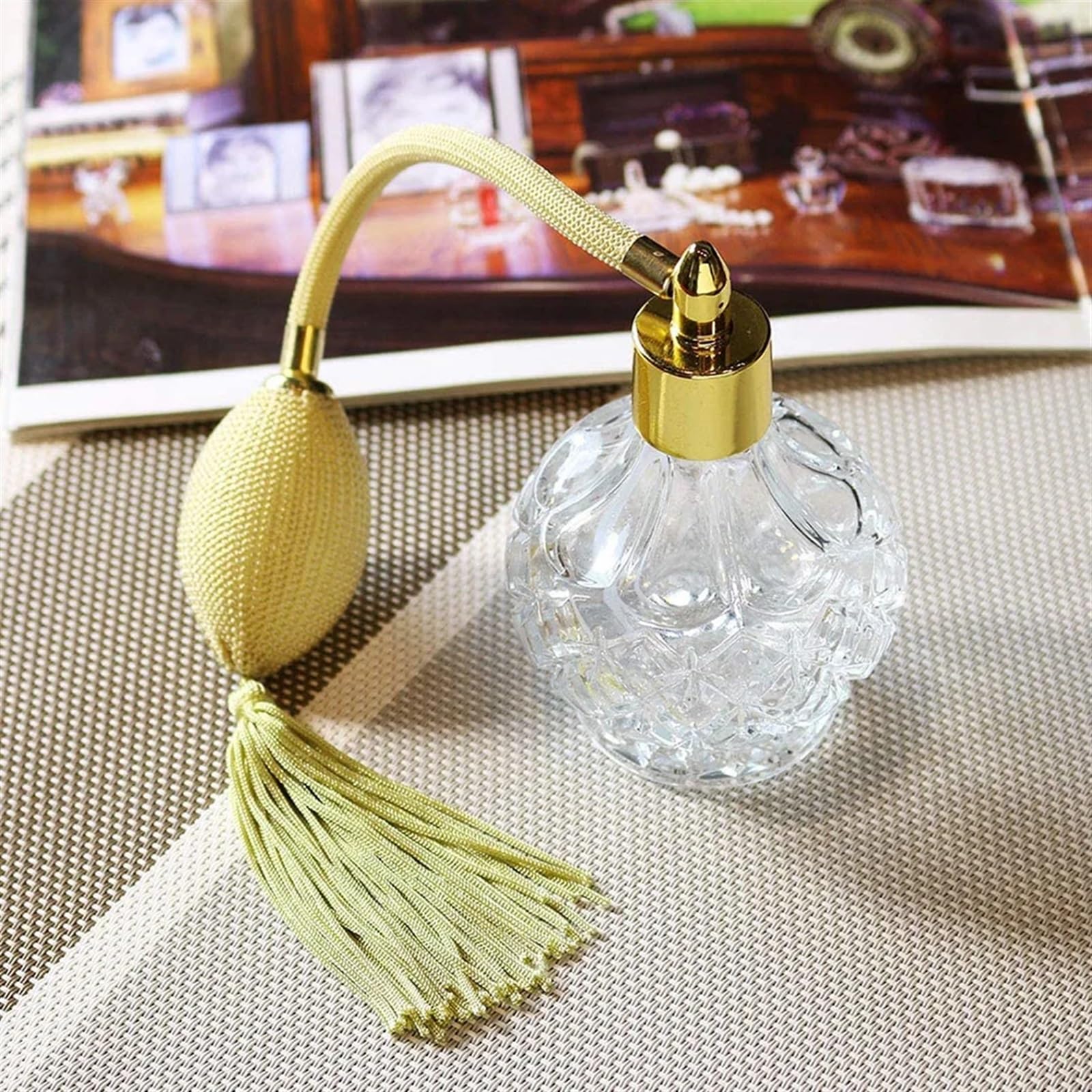 Atomizzatore di profumo vintage con bottiglia spray in vetro airbag Bottiglia in Per Viaggi E Vacanze