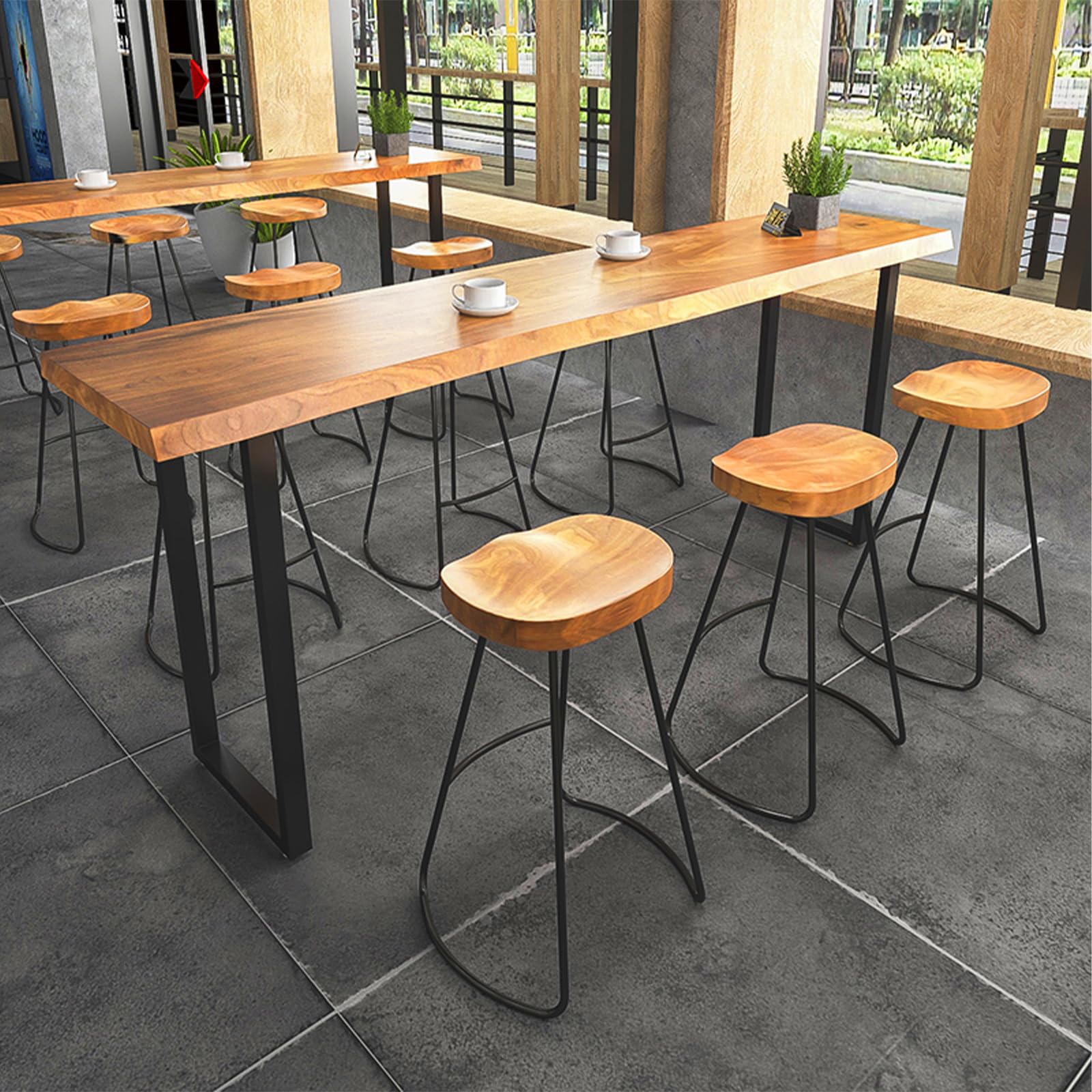 Amazon.com: Jklmzpf Narrow Bar Table, High Top Pub Table