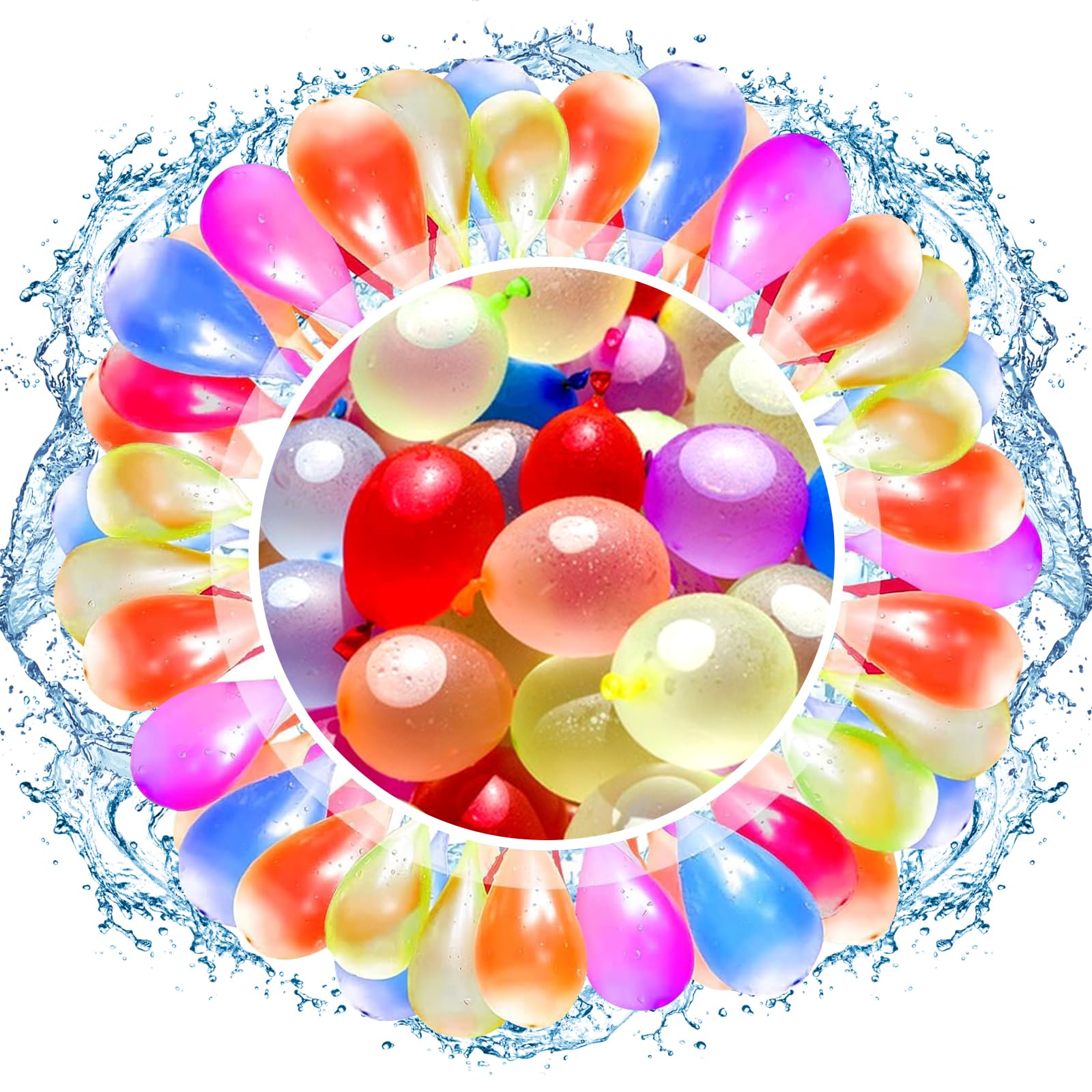 611 PCS Globos de Agua, Colores Globos Agua, Bombas De Agua 60 Segundos Autosellables Llenado Ultra Rápido, Globos Agua Autosellado para Fiesta al Aire Libre Jardin Playa