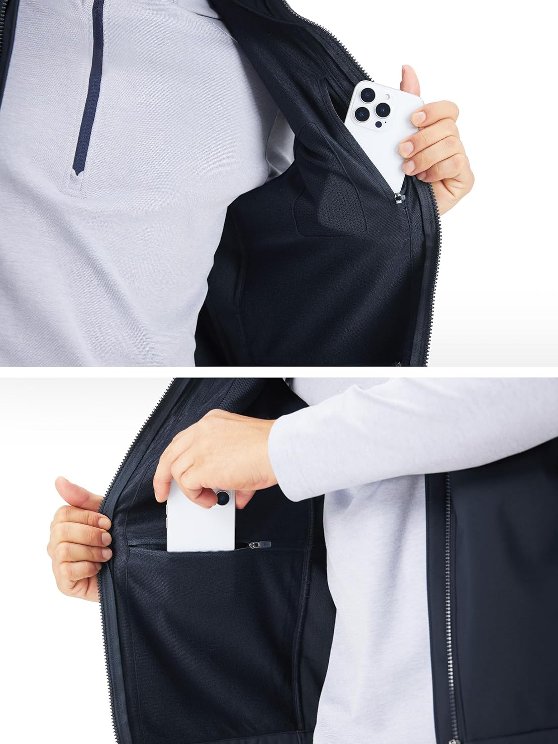 M MAELREG Mens Vests Outerwear Windproof Lightweight Softshell Vests Zip Pockets Sports Sleeveless Jacket Golf Vests for Men