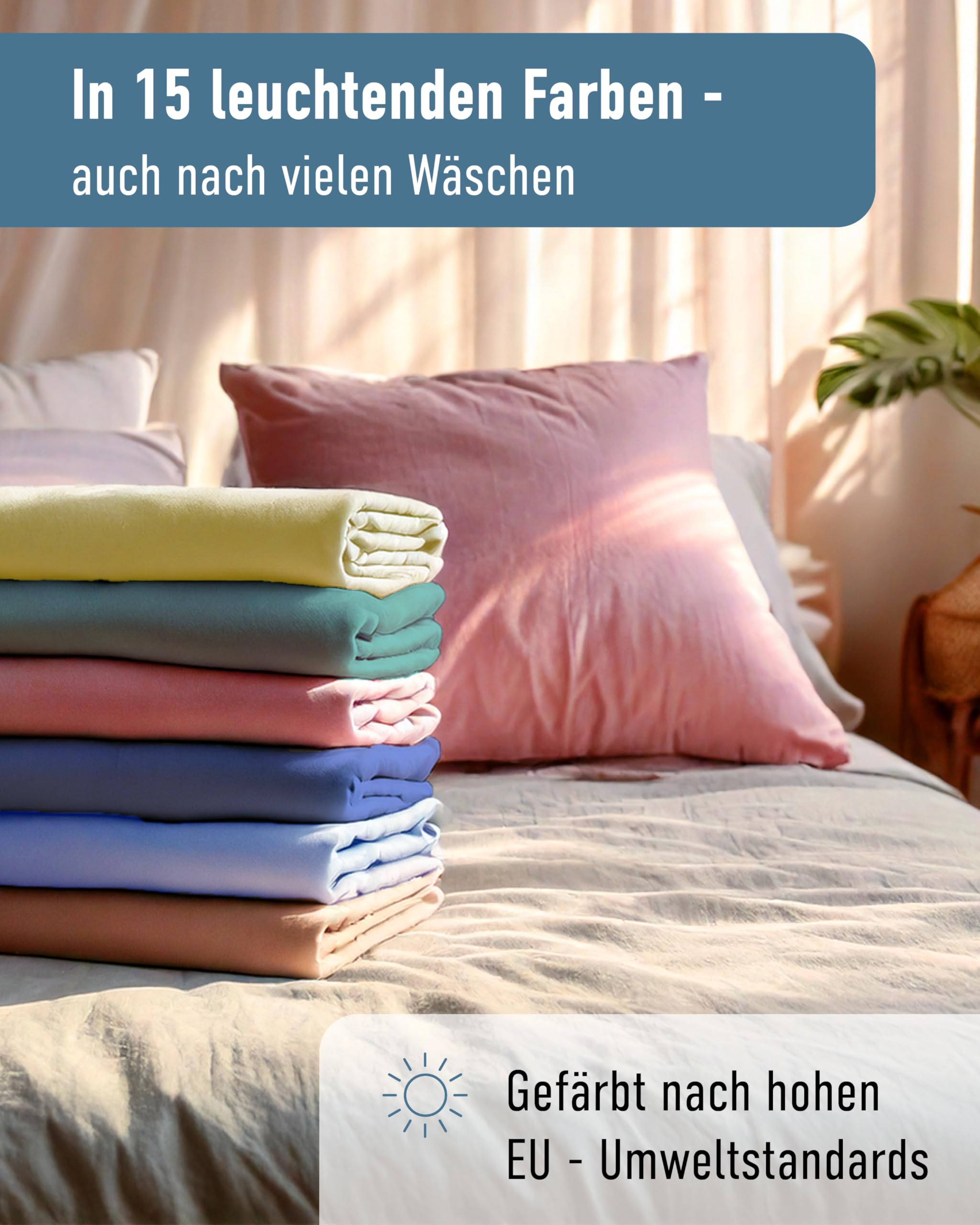 Formesse – Bella Gracia La Piccola Jersey Spannbettlaken für Topper bis 12cm Höhe - 100x190-200 cm - 97% Baumwoll-Kompaktgarn, 3% Elastan/Spannbetttuch aus Deutschland – Farbe Silber