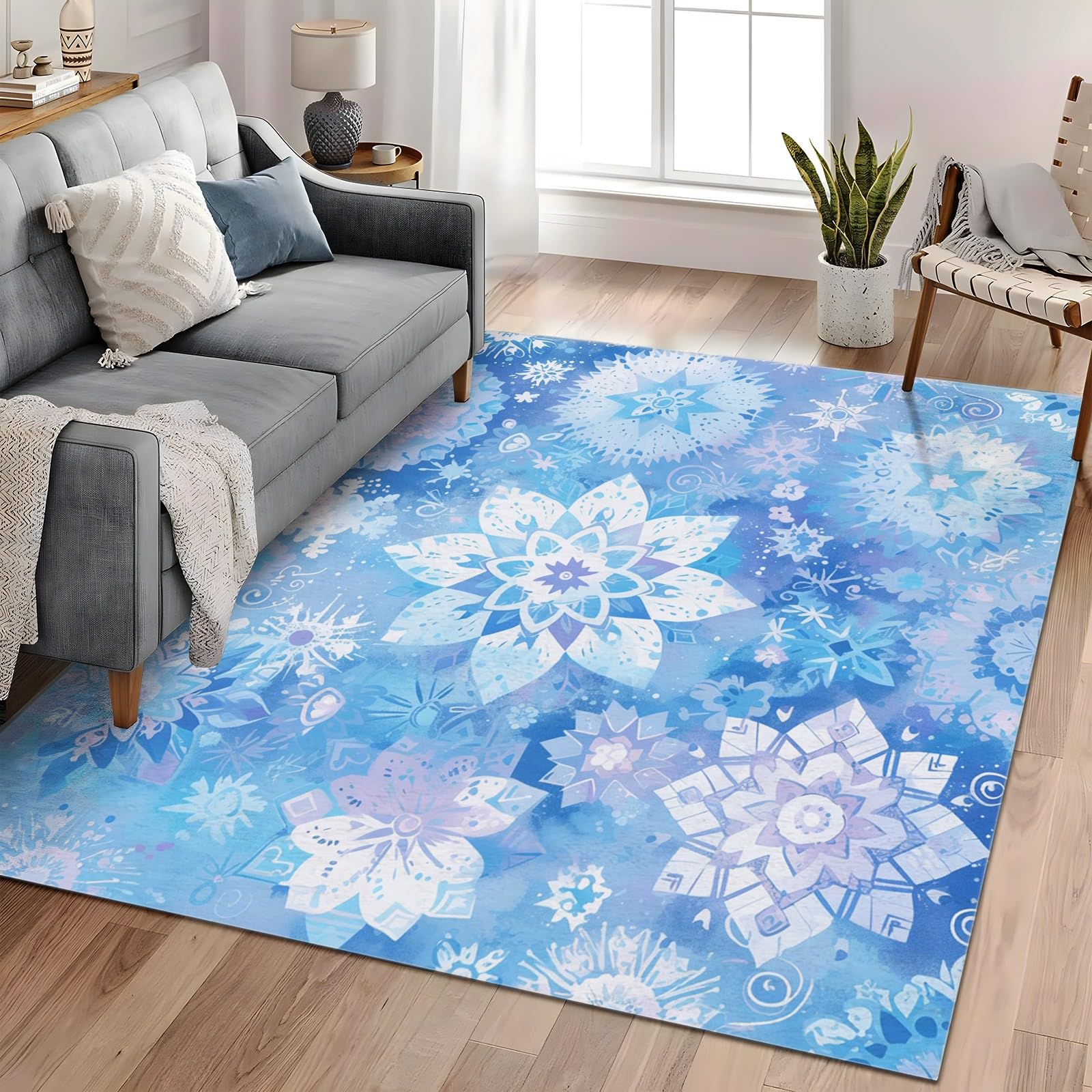 Chambre à coucher des enfants sublimée par ce grand tapis moelleux