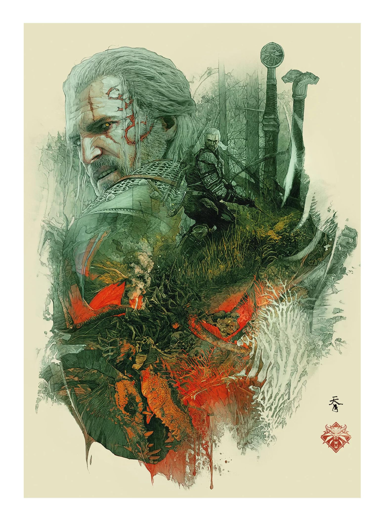 The Witcher Puzzle 10er-Pack 10th Anniversary Puzzle Collection (500 Teile)