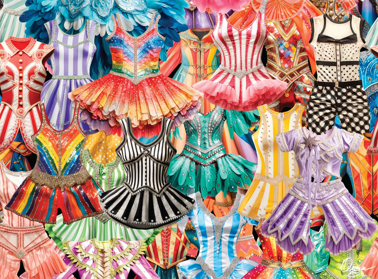 Buffalo Games - Aimee Stewart - Carnival Costumes - 1000 Piece Jigsaw Puzzle for Adults Challenging Puzzle Perfect for Game Nights - Finished Puzzle Size is 26.75 x 19.75