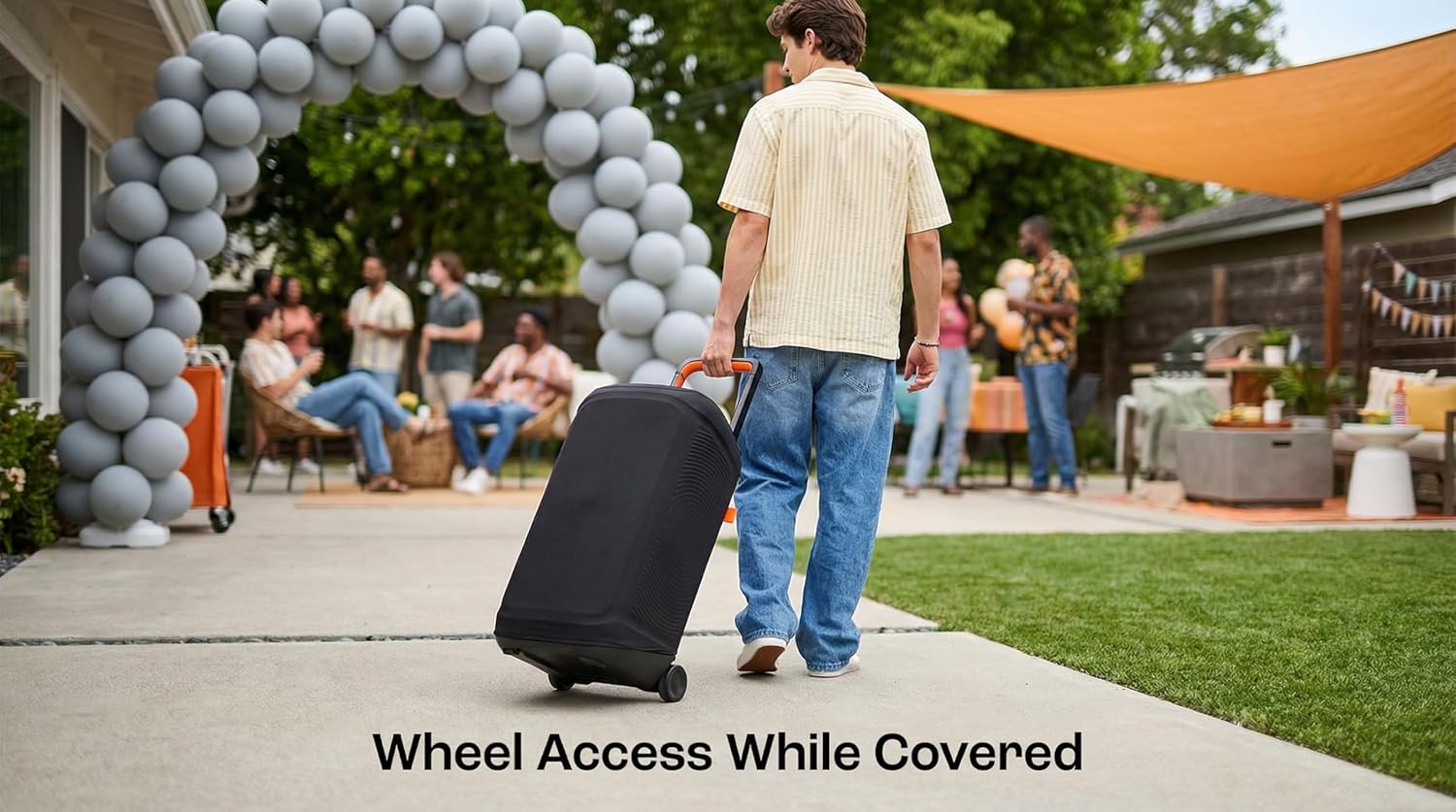 Dust Cover Protective Case for JBL PartyBox 520 Portable Party Speaker, Stretch Dust Case Speaker Cover Soft Protective Sleeve with Elastic Band for JBL PartyBox 520 Speaker(Cover Only) - Image 7