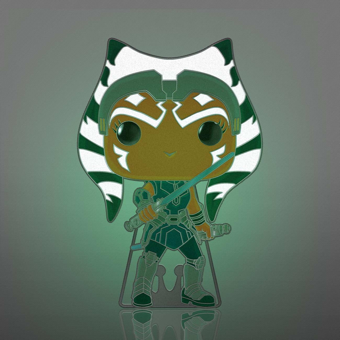 Funko POP! Duża szpilka emaliowana Star Wars: Clone Wars - AHSOKA - Szpilki emaliowane Star Wars - Śliczna kolekcjonerska broszka - do plecaków i toreb - Pomysł na prezent - Oficjalny towar